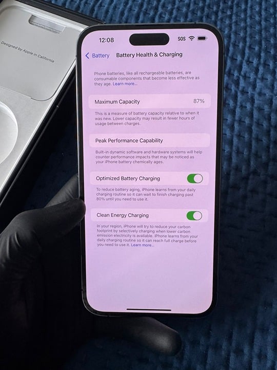 iPhone 14 Pro Max 128GB Deep Purple FOR PARTS 7Y95