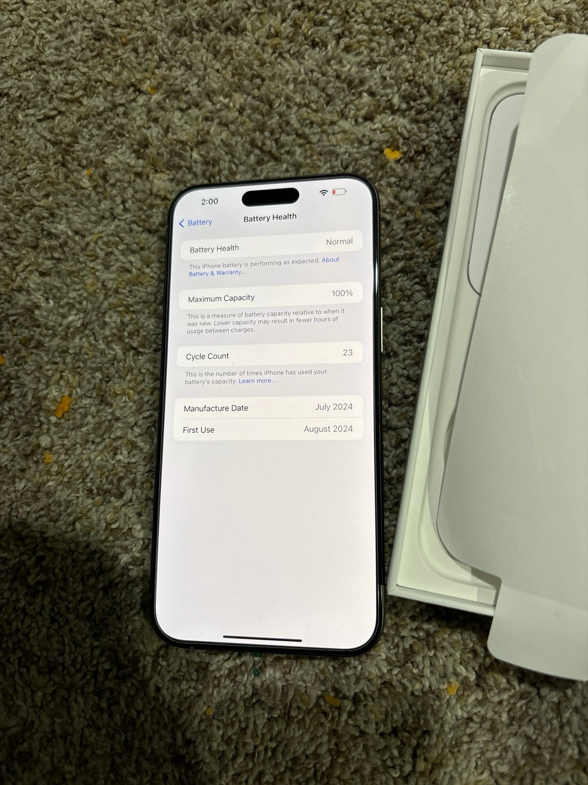 iPhone 15 pro max natural 256gb T-Mobile 3F89