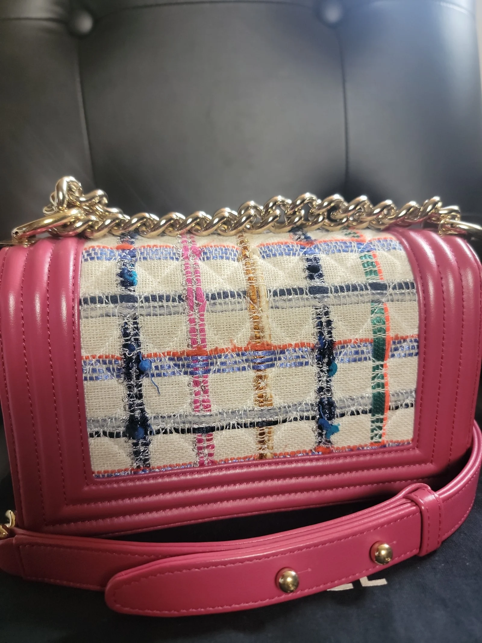 Chanel Small Tweed boy crossbody