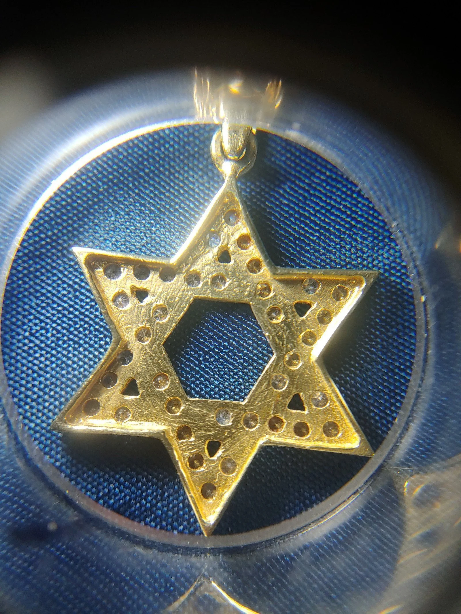 14k gold Jewish star necklace
