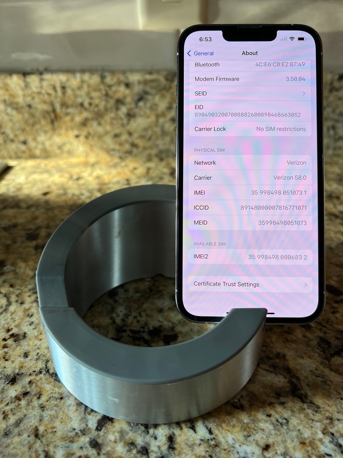 Apple iPhone 13 Pro 128 GB in Silver for Unlocked 8Y81