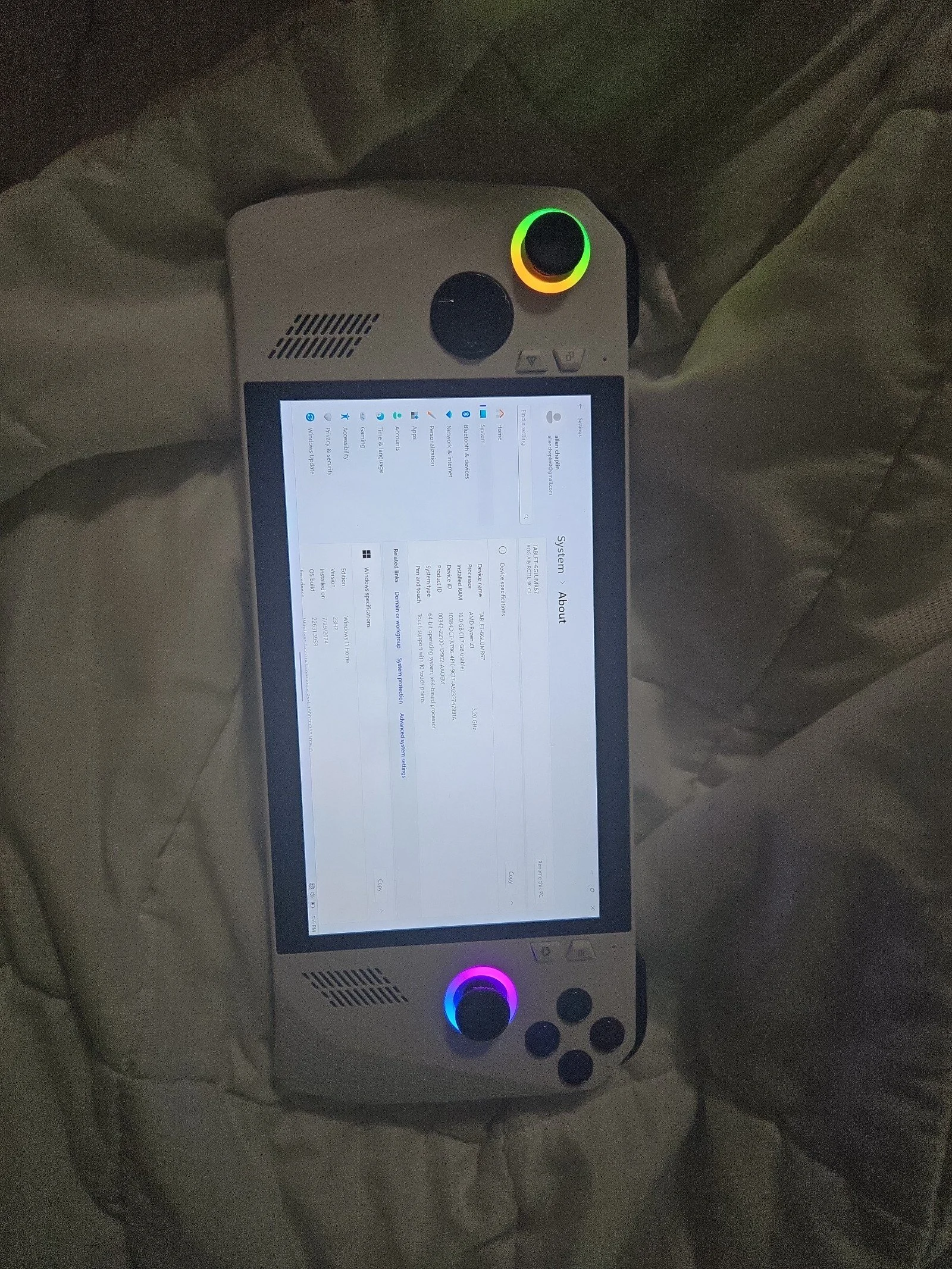 ASUS rog ally z1 3E89