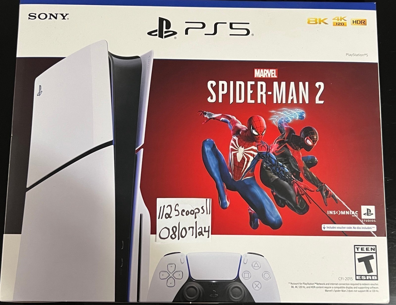 Sony PlayStation 5 Slim Console Disc Edition Marvel's Spider-Man 2 Bundle Extra 5J93