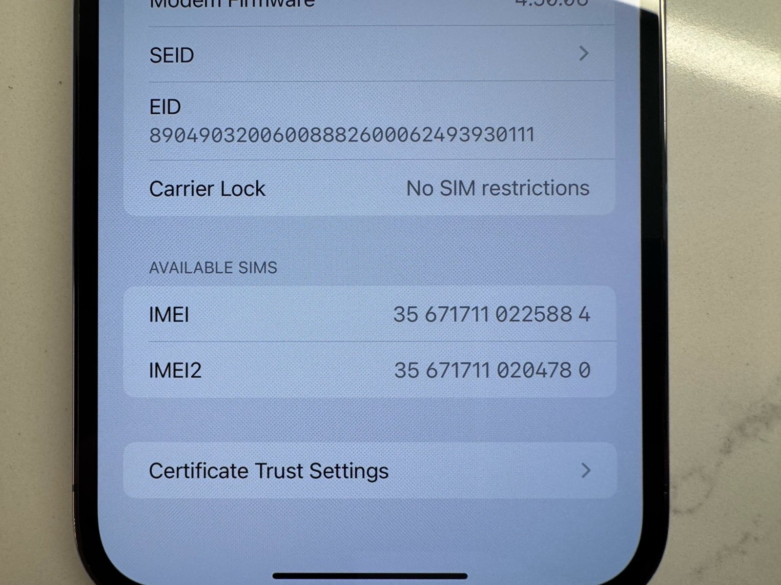 Apple iPhone 12 Pro Max 128 GB in Graphite - Unlocked 2V86