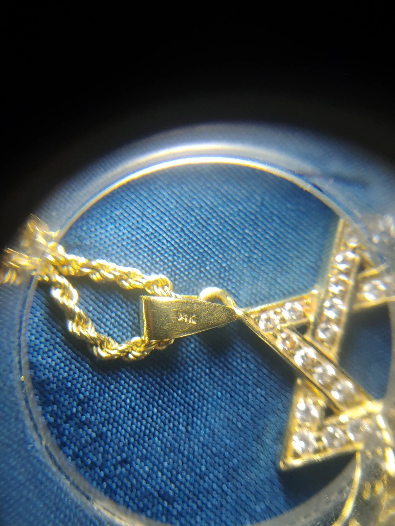 14k gold Jewish star necklace