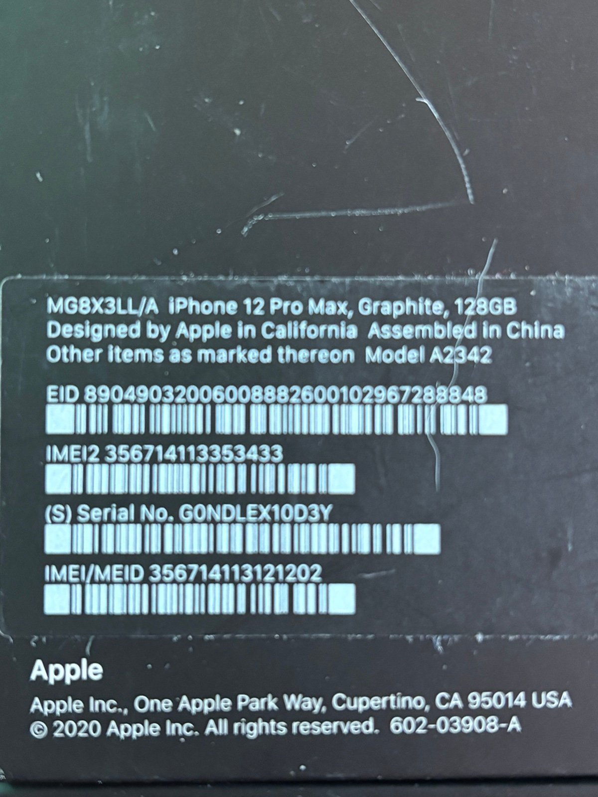 iPhone 12 Pro Max 128 GB Like New IOB 8J15