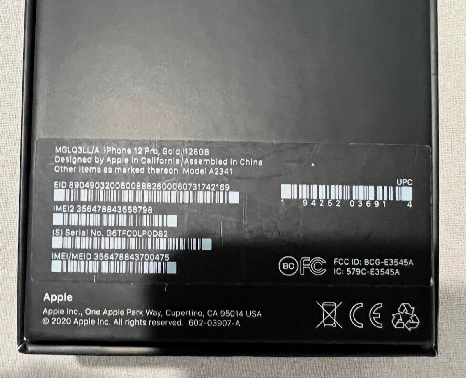 Apple iPhone 12 Pro 128 GB 2G95