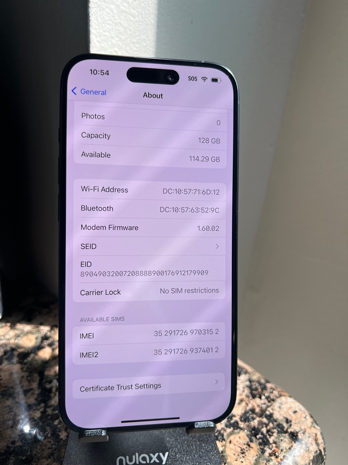 iphone 15 pro 128gb unlocked blue titanium 5E63