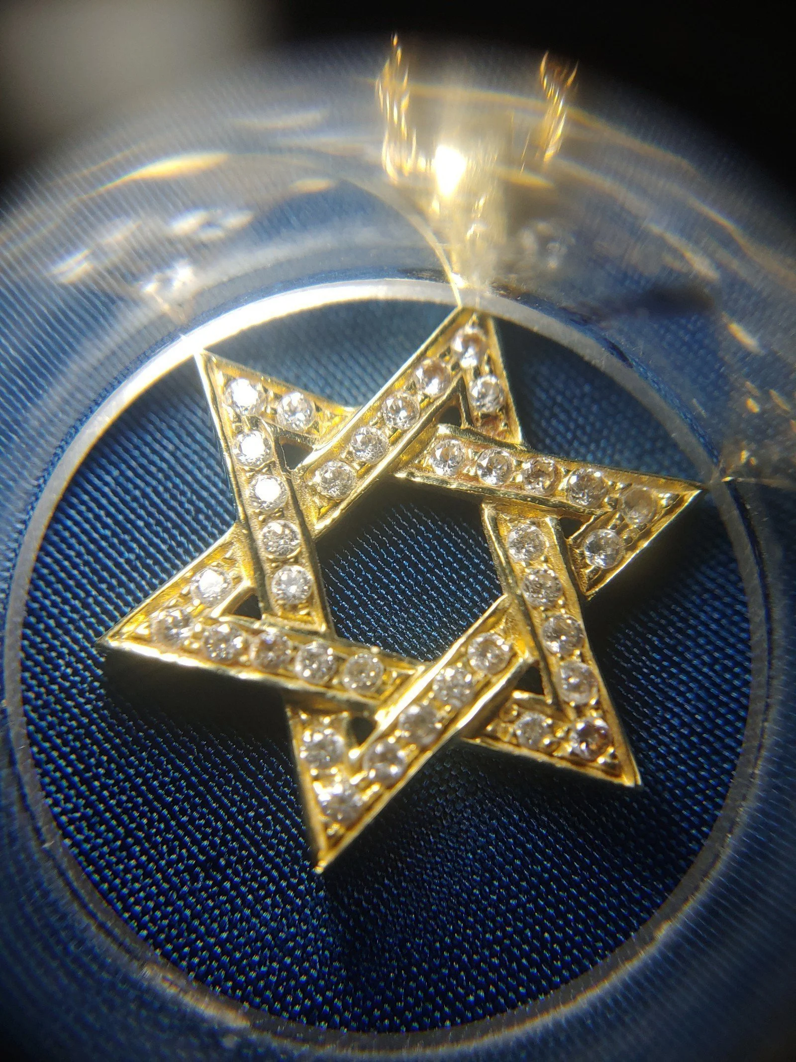 14k gold Jewish star necklace