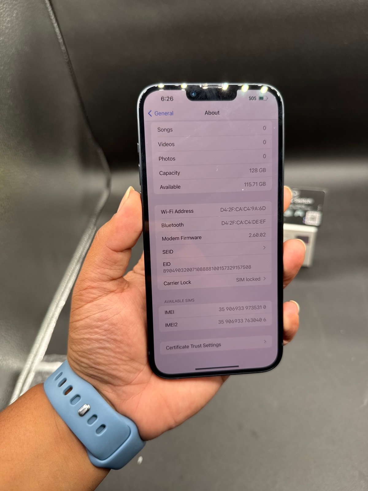 Apple iPhone 14 Plus 128 GB in Midnight for Unlocked 2E96