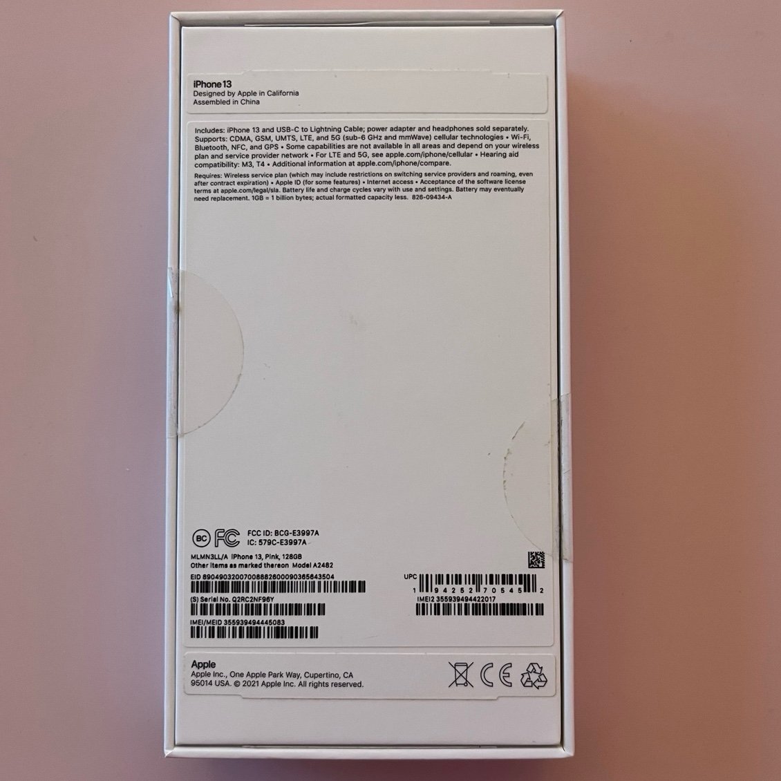 Apple iPhone 13 128 GB in Pink Unlocked 9O16