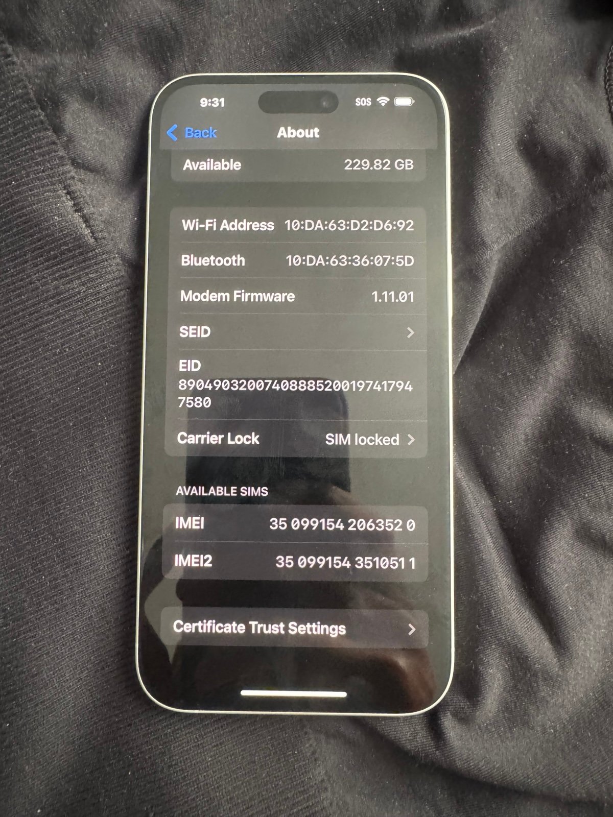 iPhone 16 Plus Sim Lock 256Gb 6A52