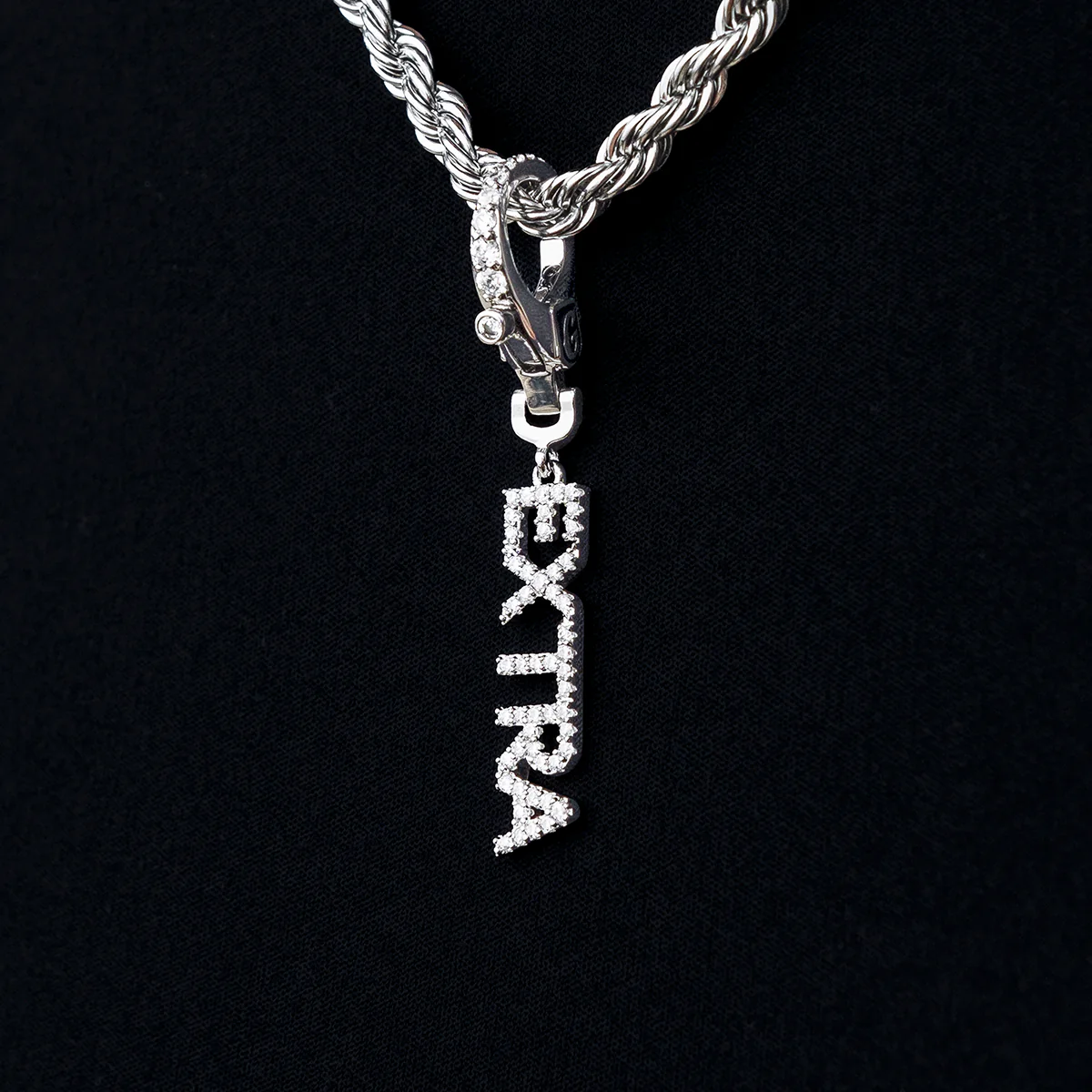 Extra Clip On Charm Pendant in White Gold