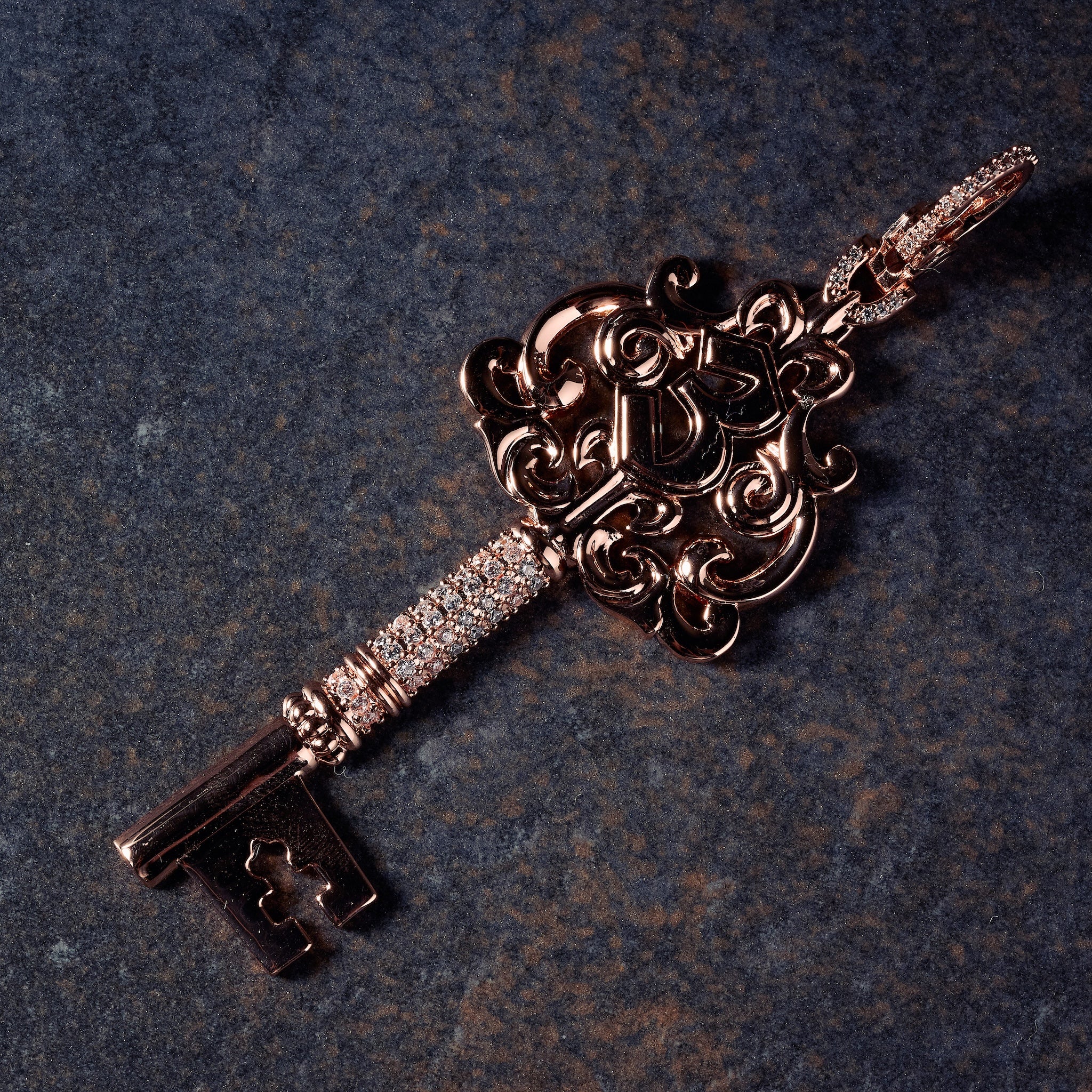 GLD X Bloody Osiris Iced Key Clip On in Rose Gold