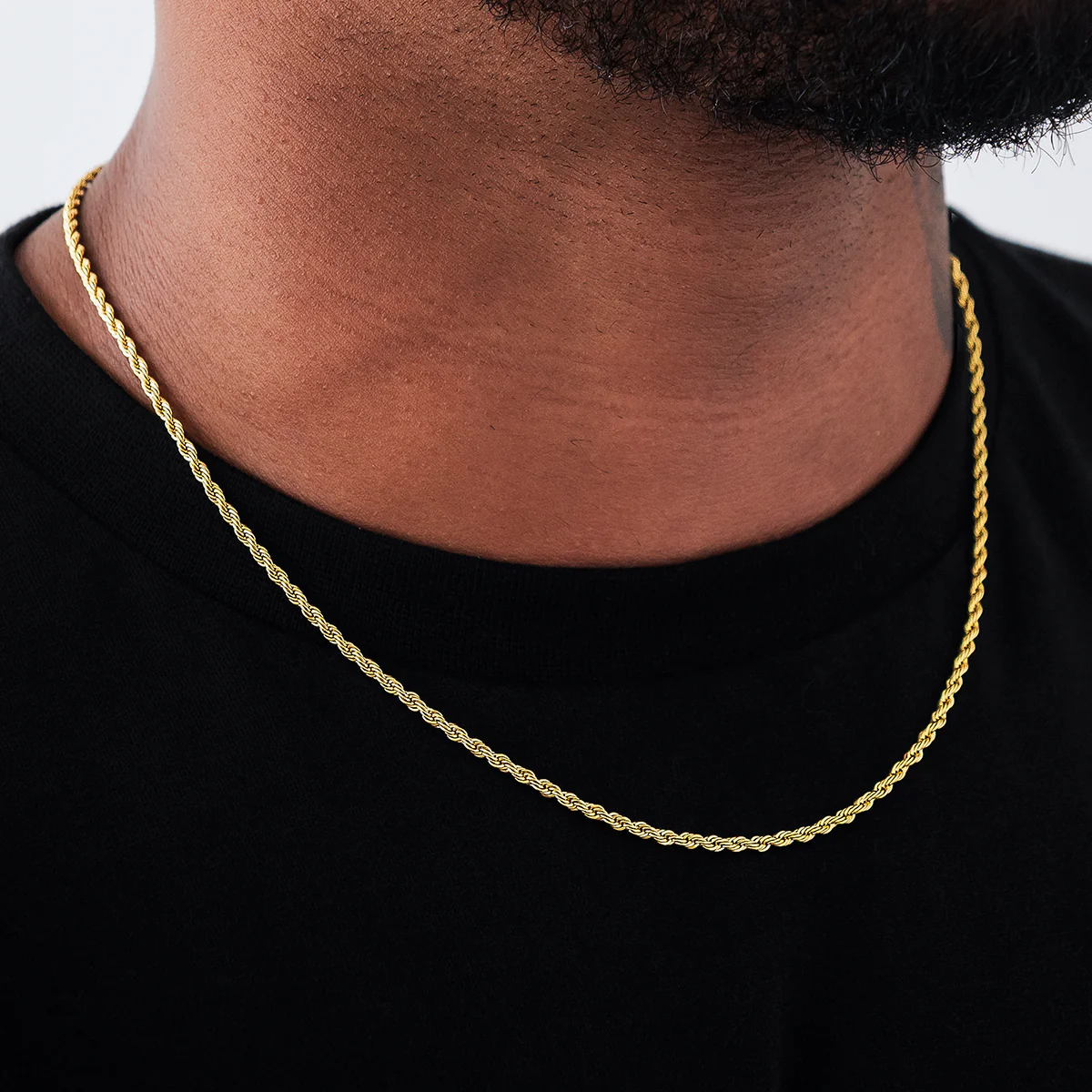 Rope Chain in Yellow Gold - 2mm