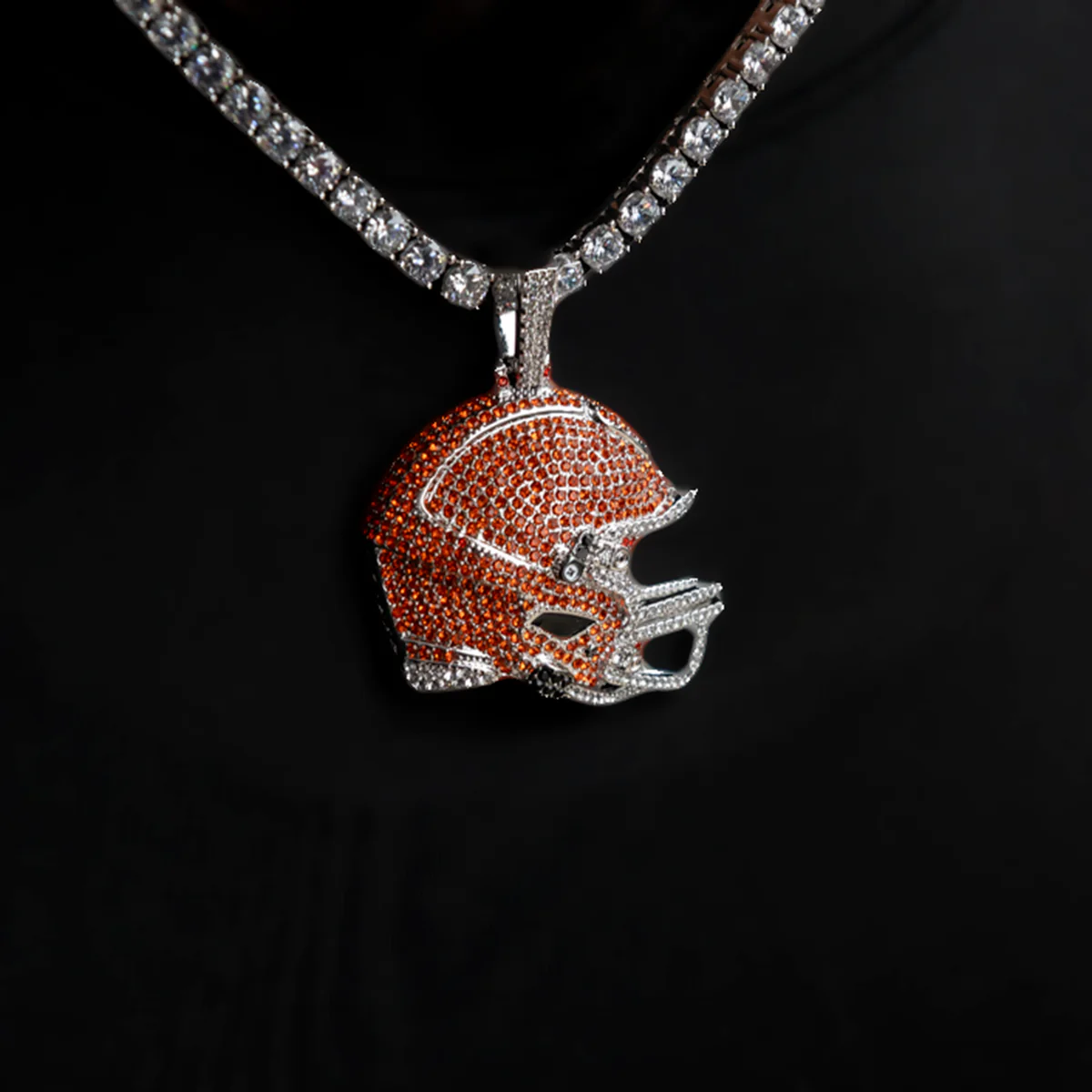 Official NFL 2025 Edition Cleveland Browns Helmet Pendant