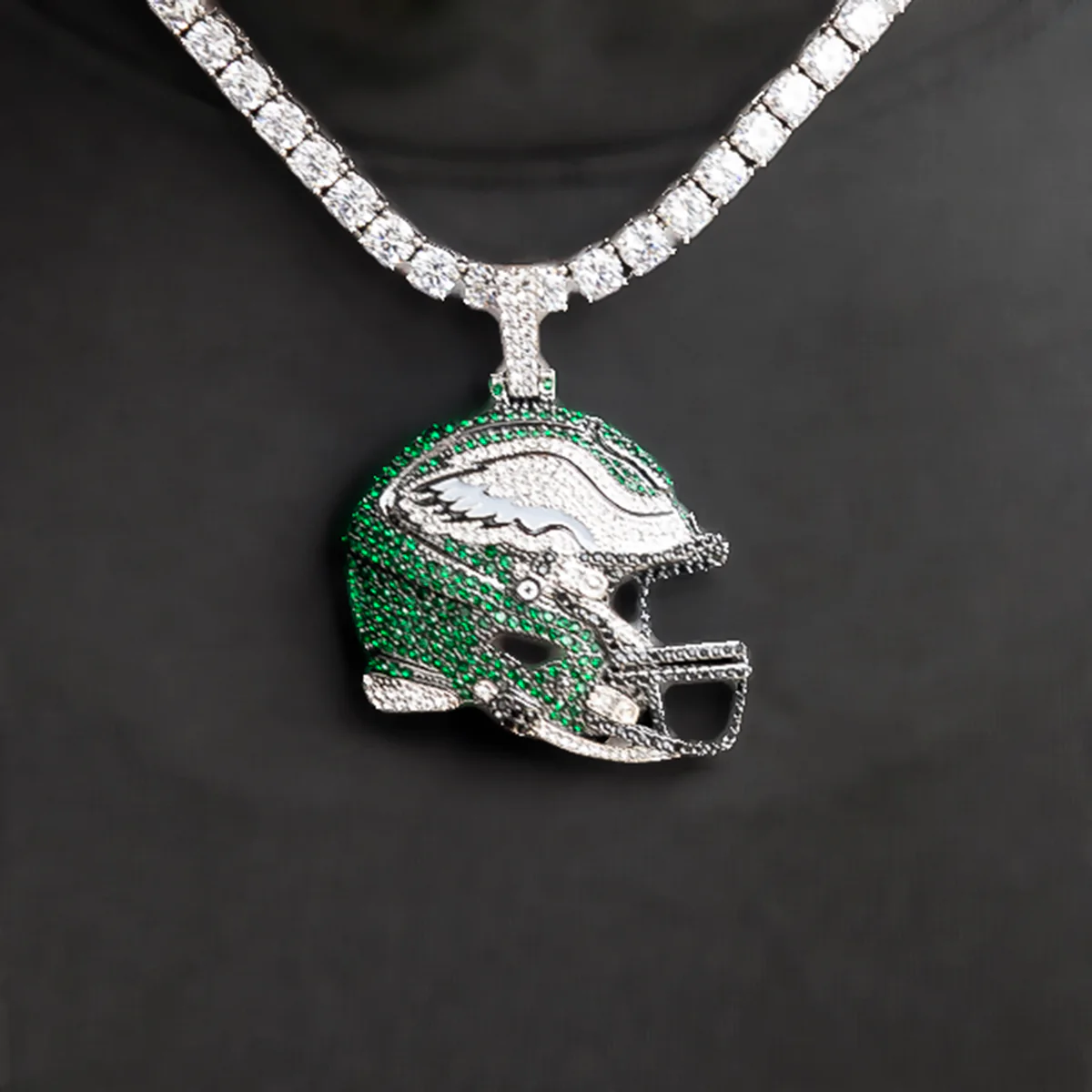 Official NFL 2025 Edition Philadelphia Eagles Helmet Pendant