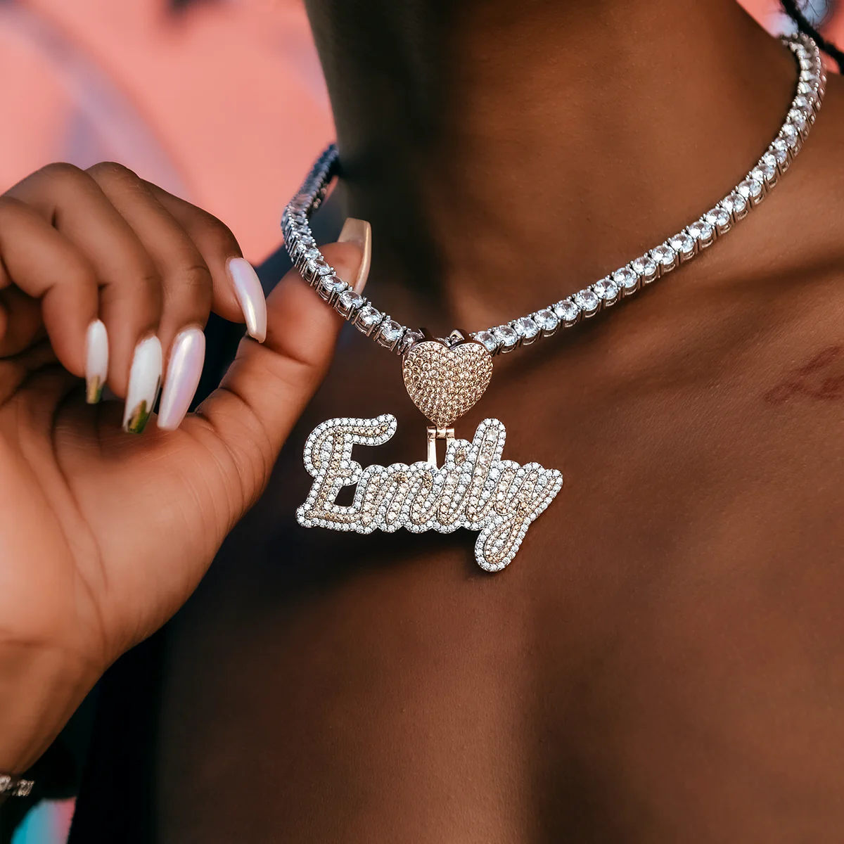 Custom Name Plate Two-Tone Script Font