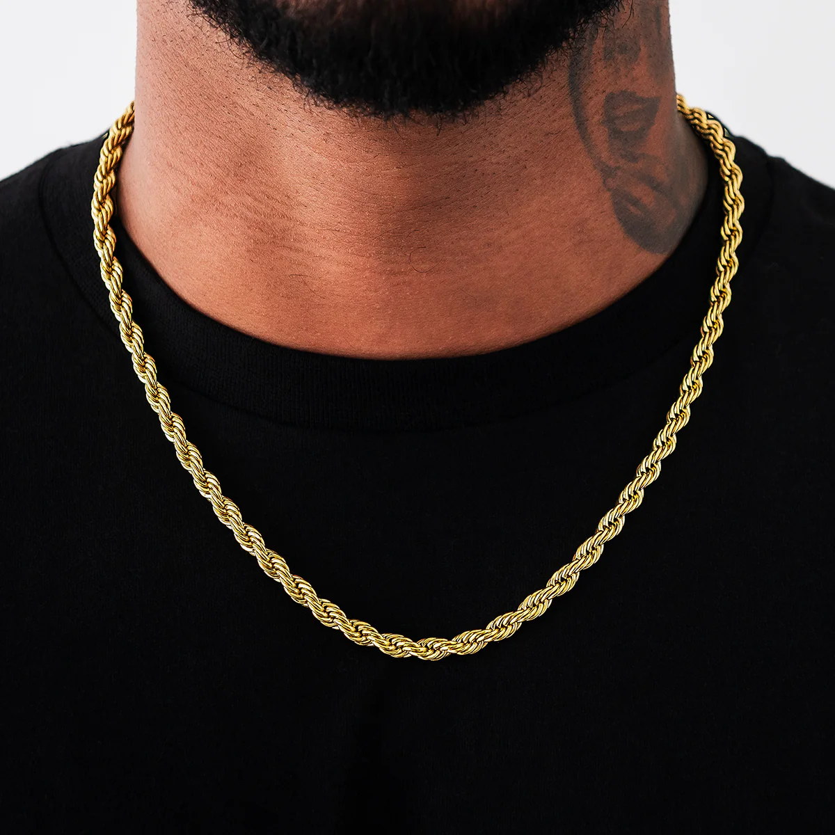 Rope Chain in Yellow Gold- 6mm