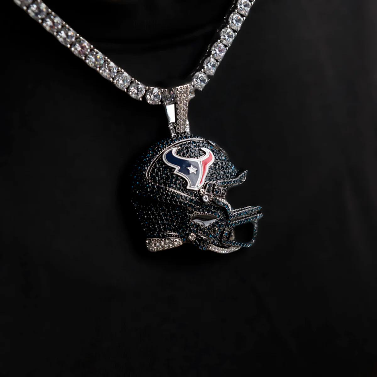 Official NFL 2025 Edition Houston Texans Helmet Pendant