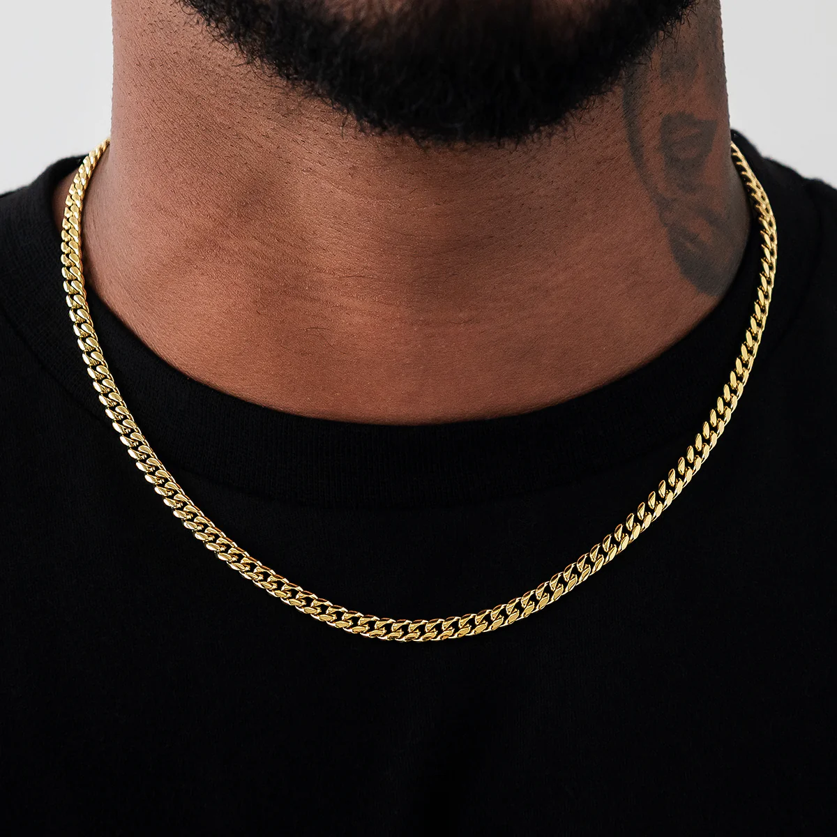 Cuban Link Chain in Yellow Gold - 5mm