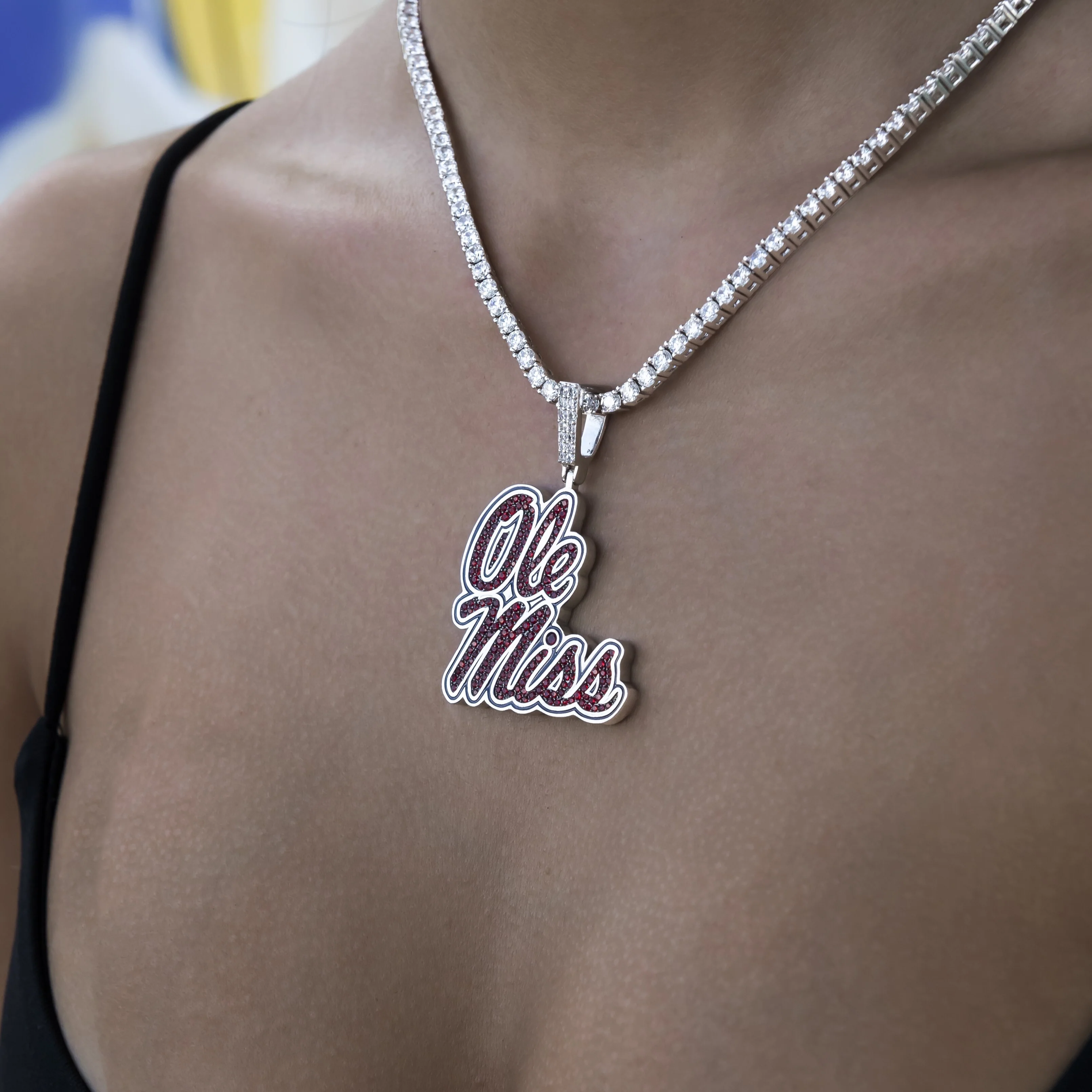 Ole Miss Rebels Official NCAA Logo Pendant