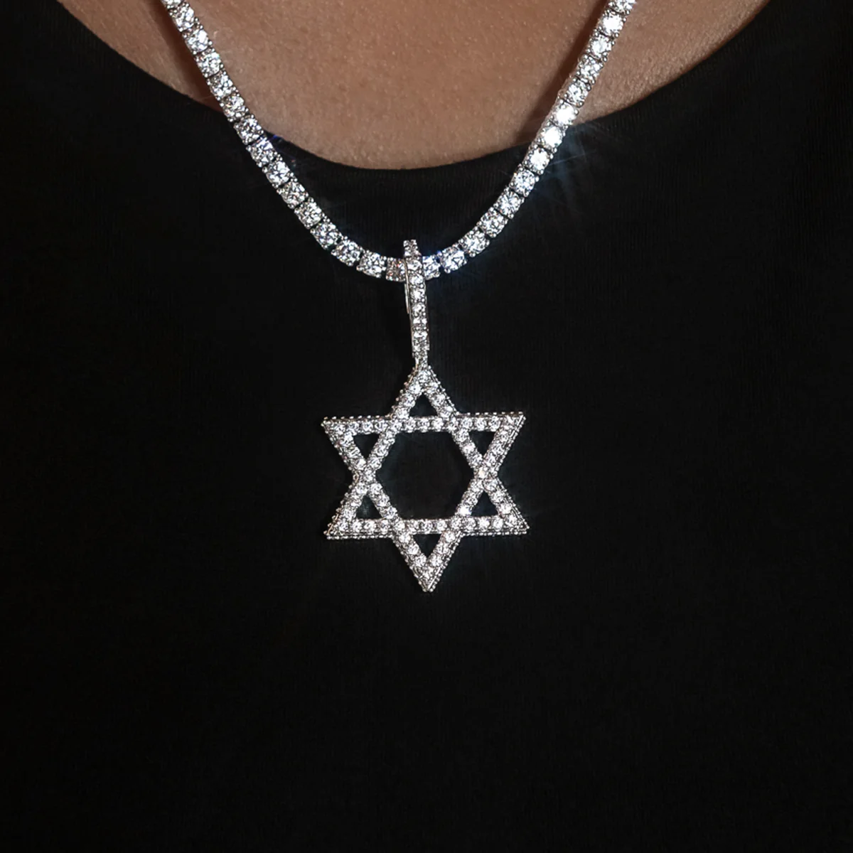 Diamond Pave Star of David Pendant