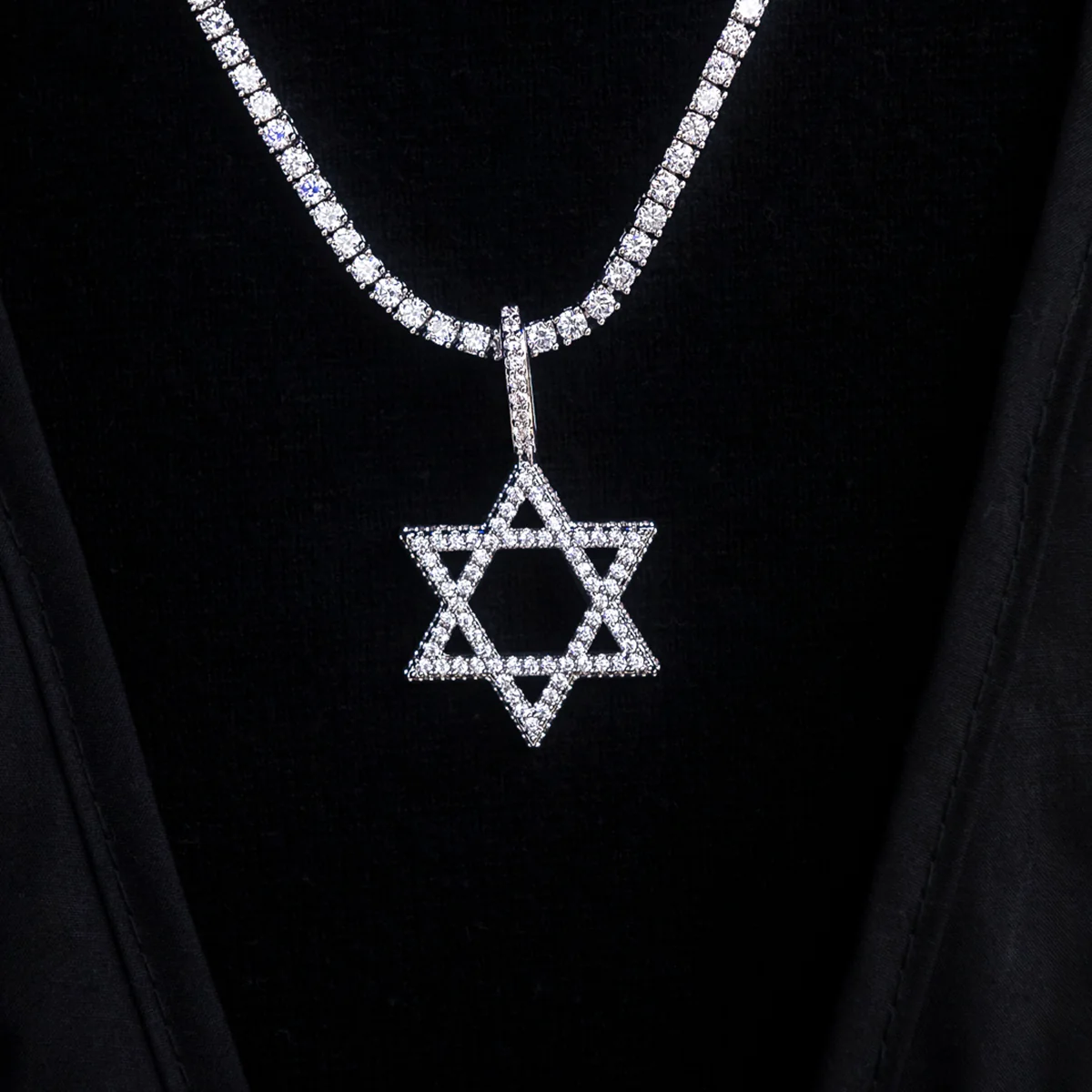 Diamond Pave Star of David Pendant