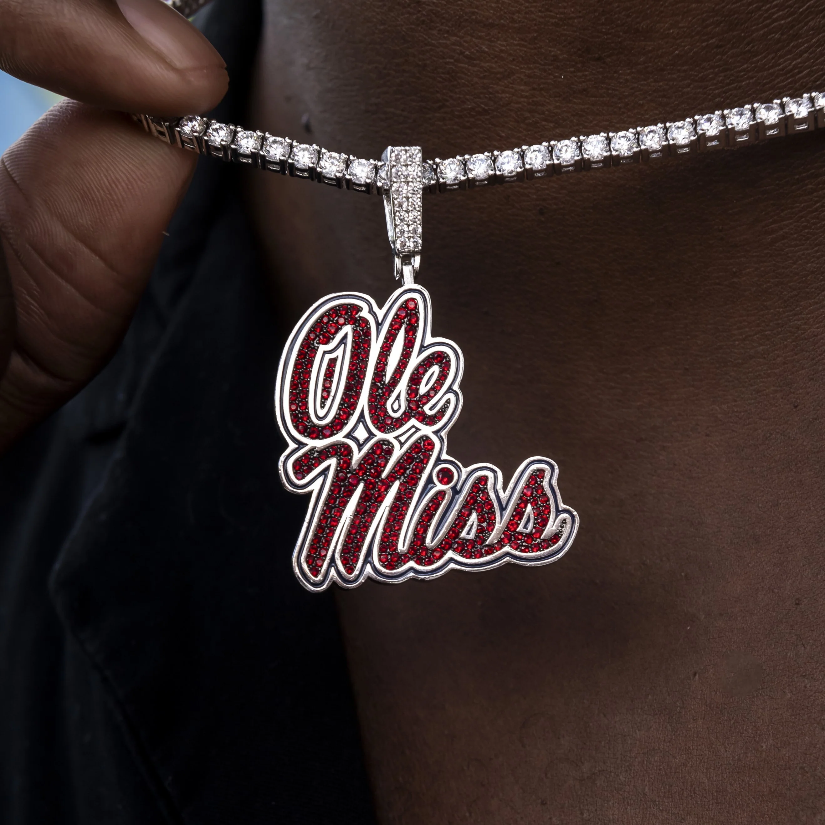 Ole Miss Rebels Official NCAA Logo Pendant