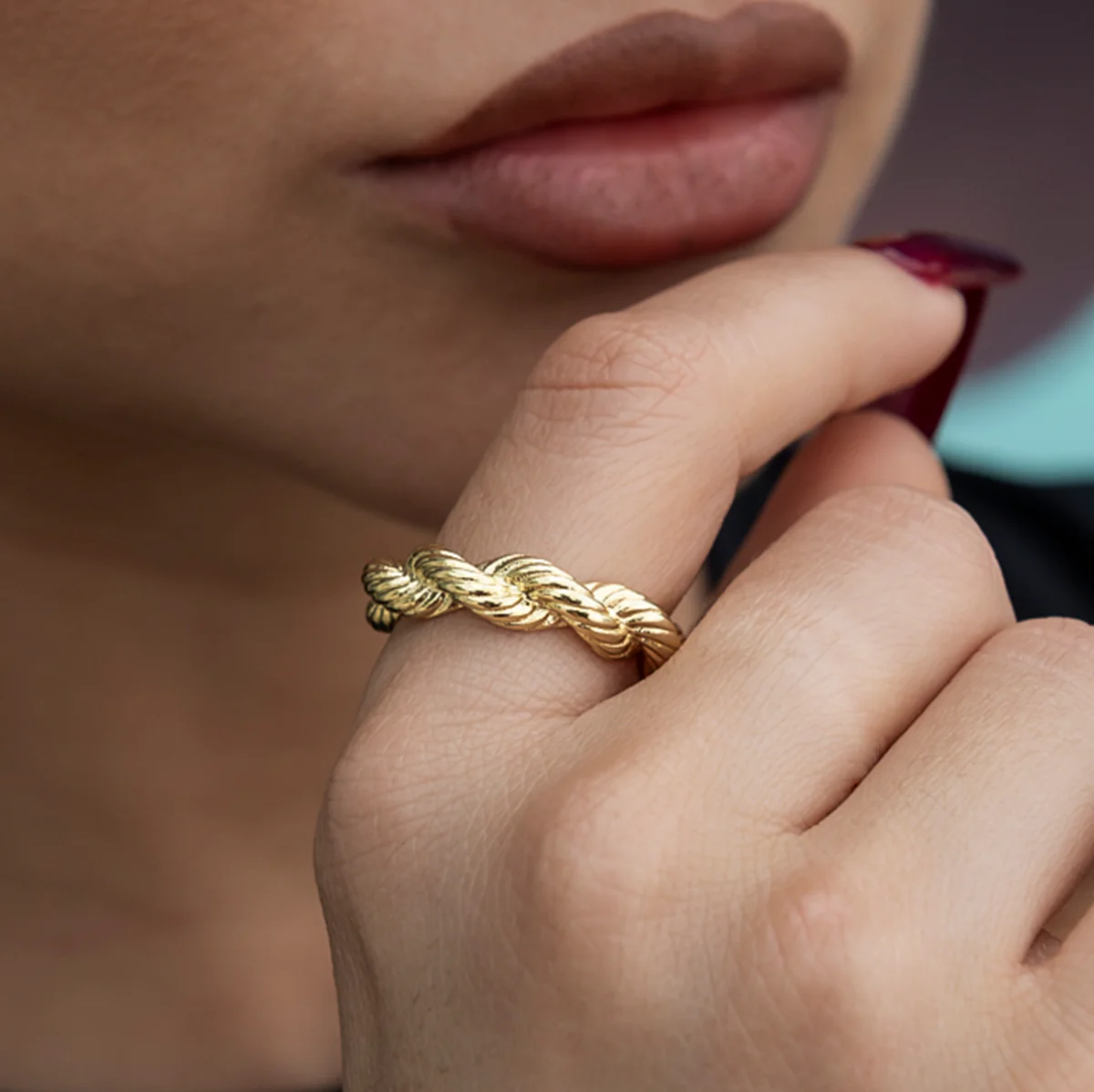 6MM Rope Ring in Yellow Gold