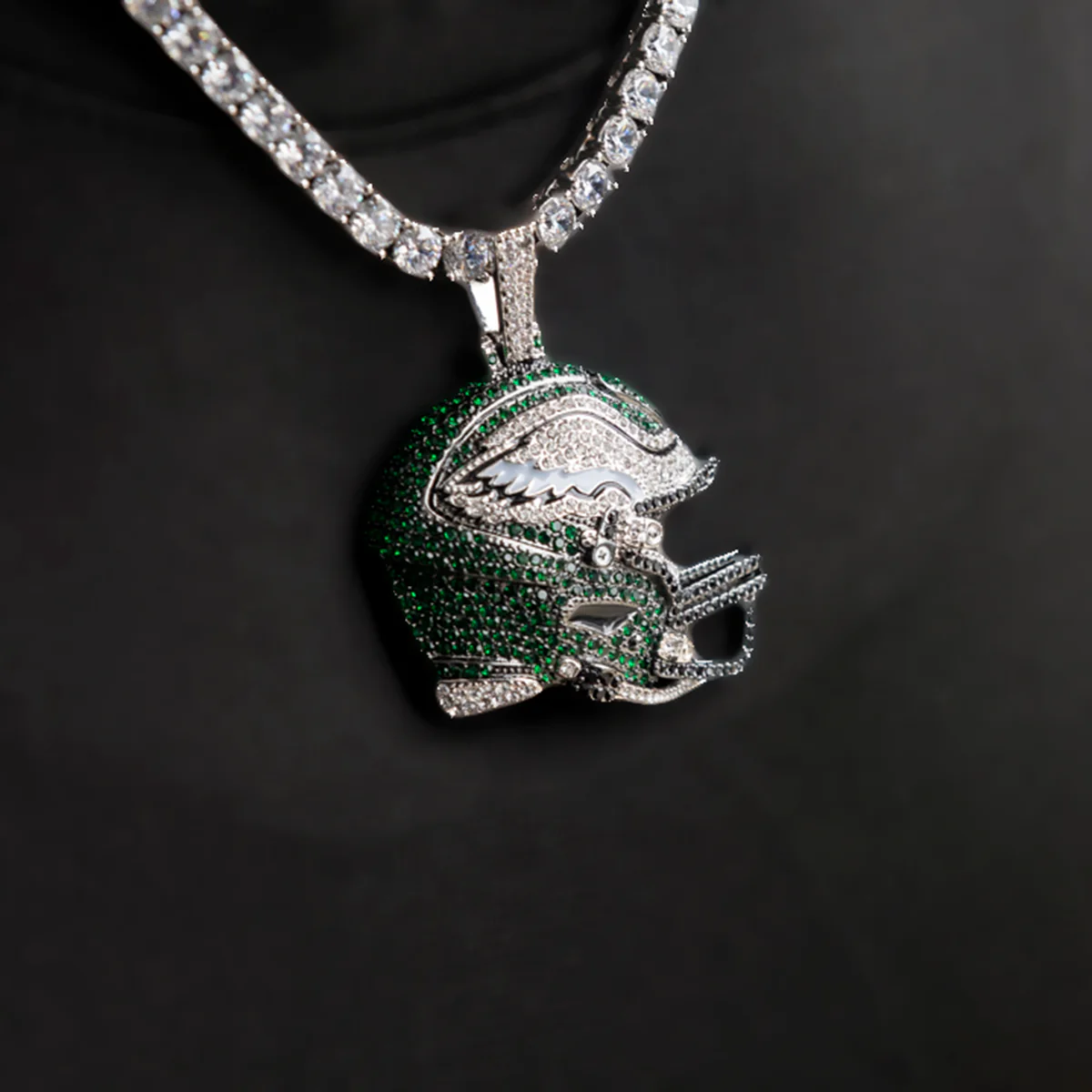 Official NFL 2025 Edition Philadelphia Eagles Helmet Pendant