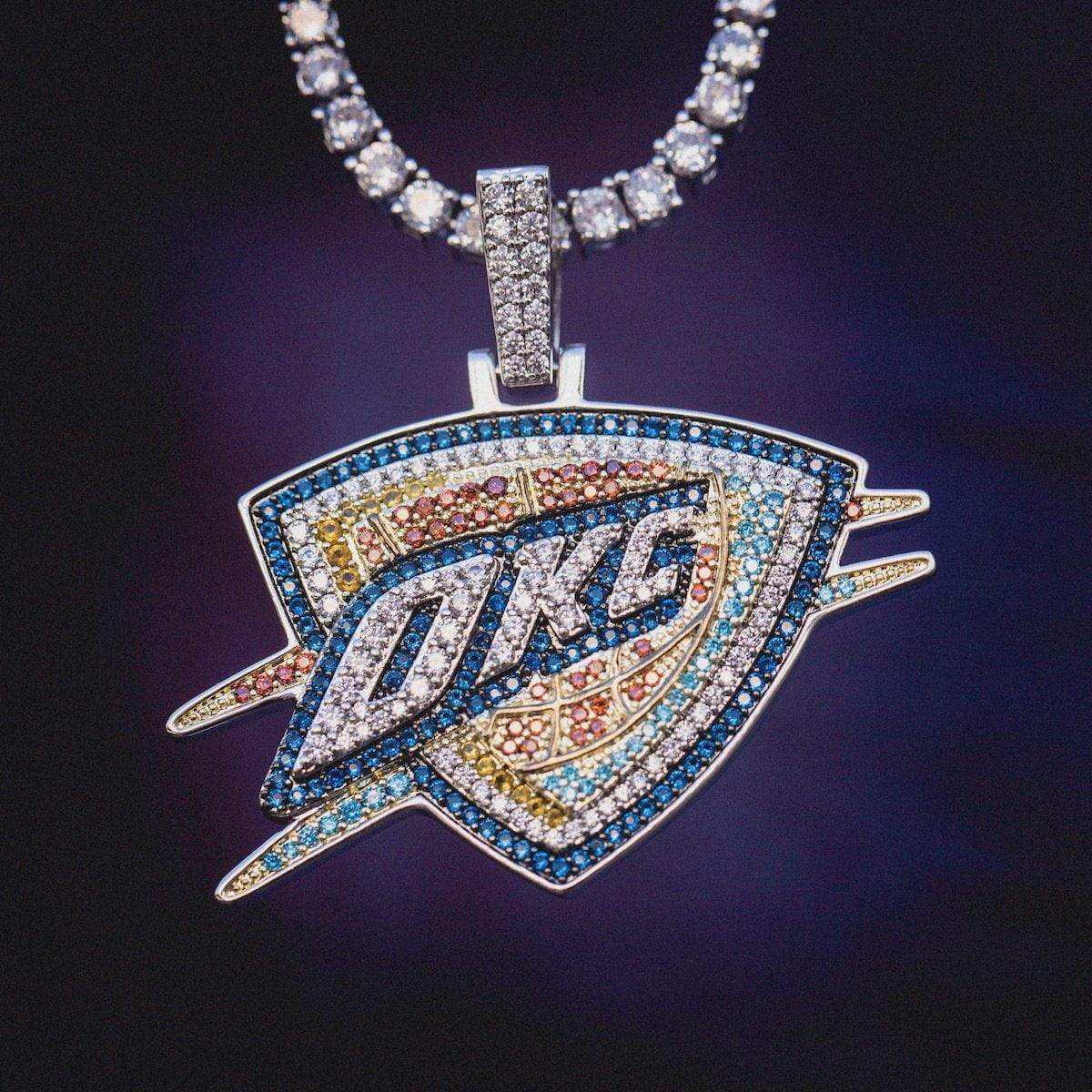 Oklahoma City Thunder Official NBA Logo Pendant
