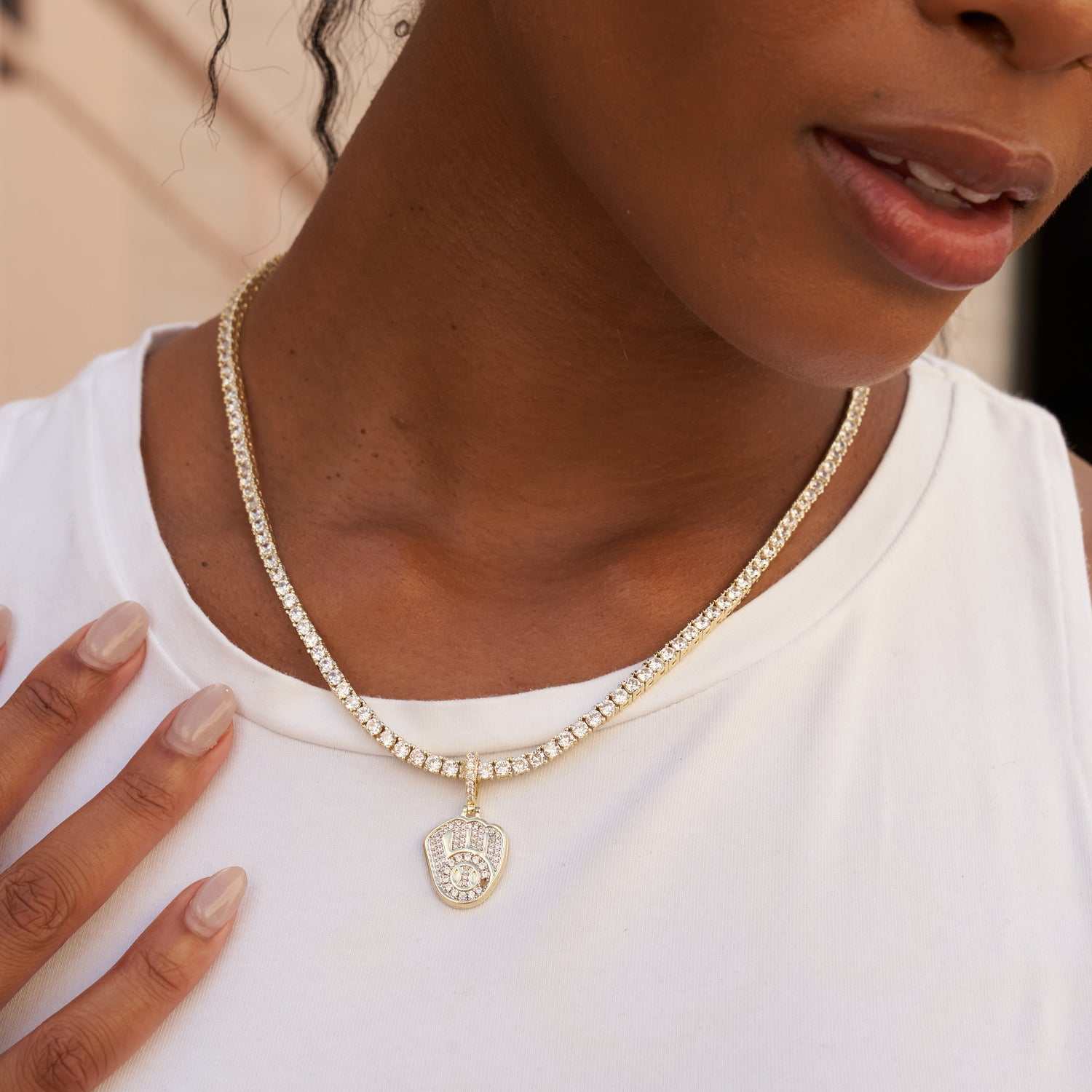 Milwaukee Brewers Official MLB Micro Logo Pendant