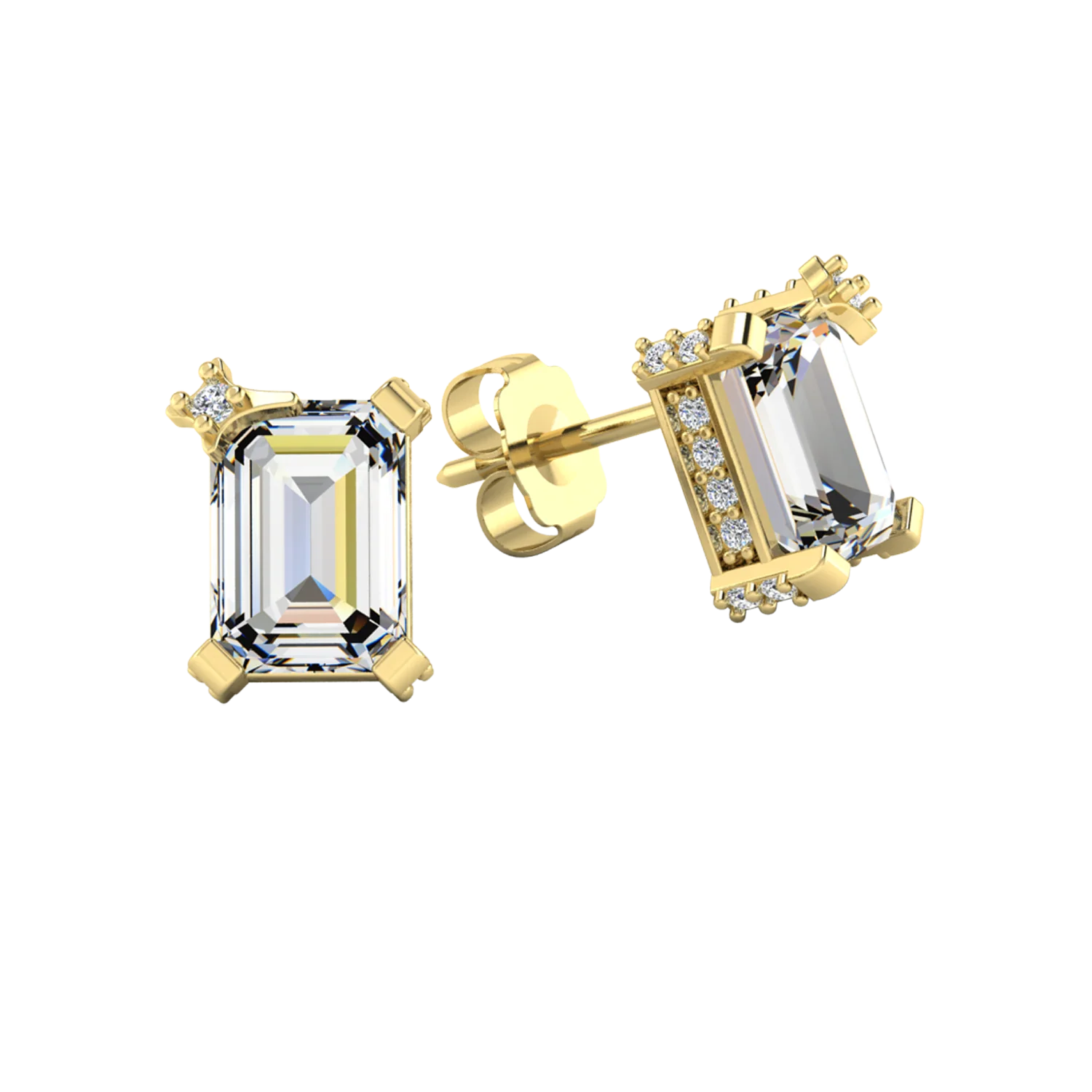 Gemstone Stud Earrings