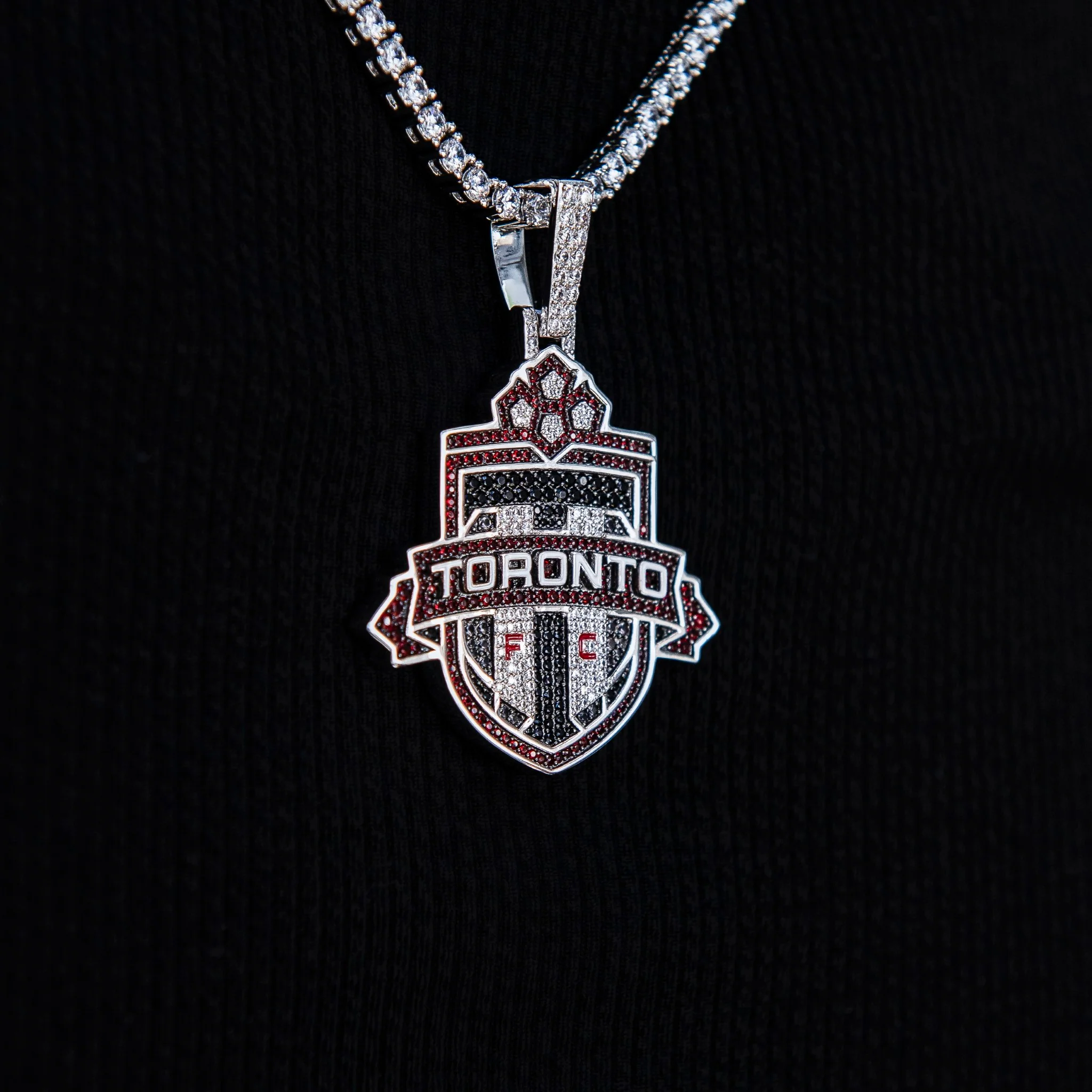 Toronto FC Official MLS Logo Pendant in White Gold