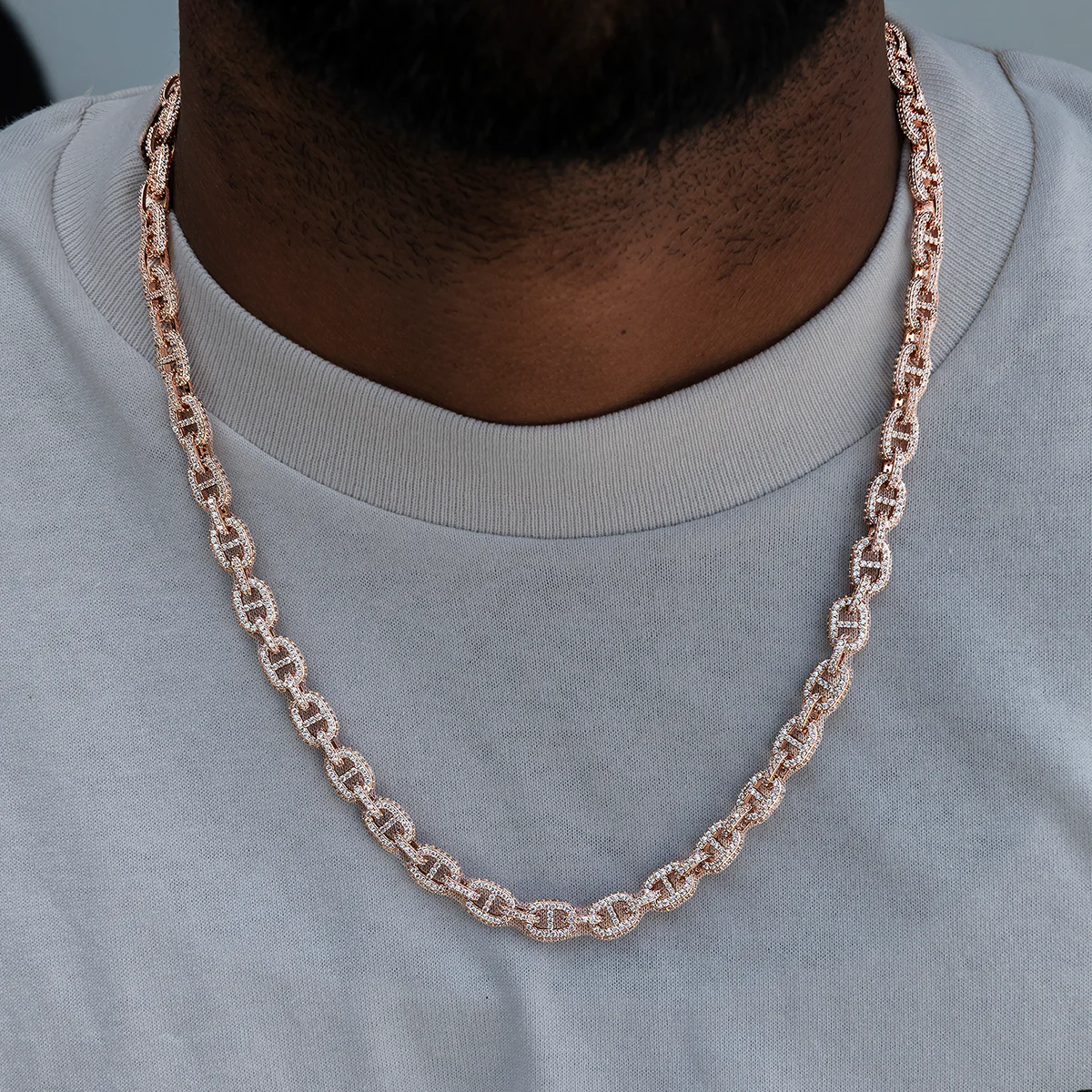 Micro Valentina Chain in Rose Gold