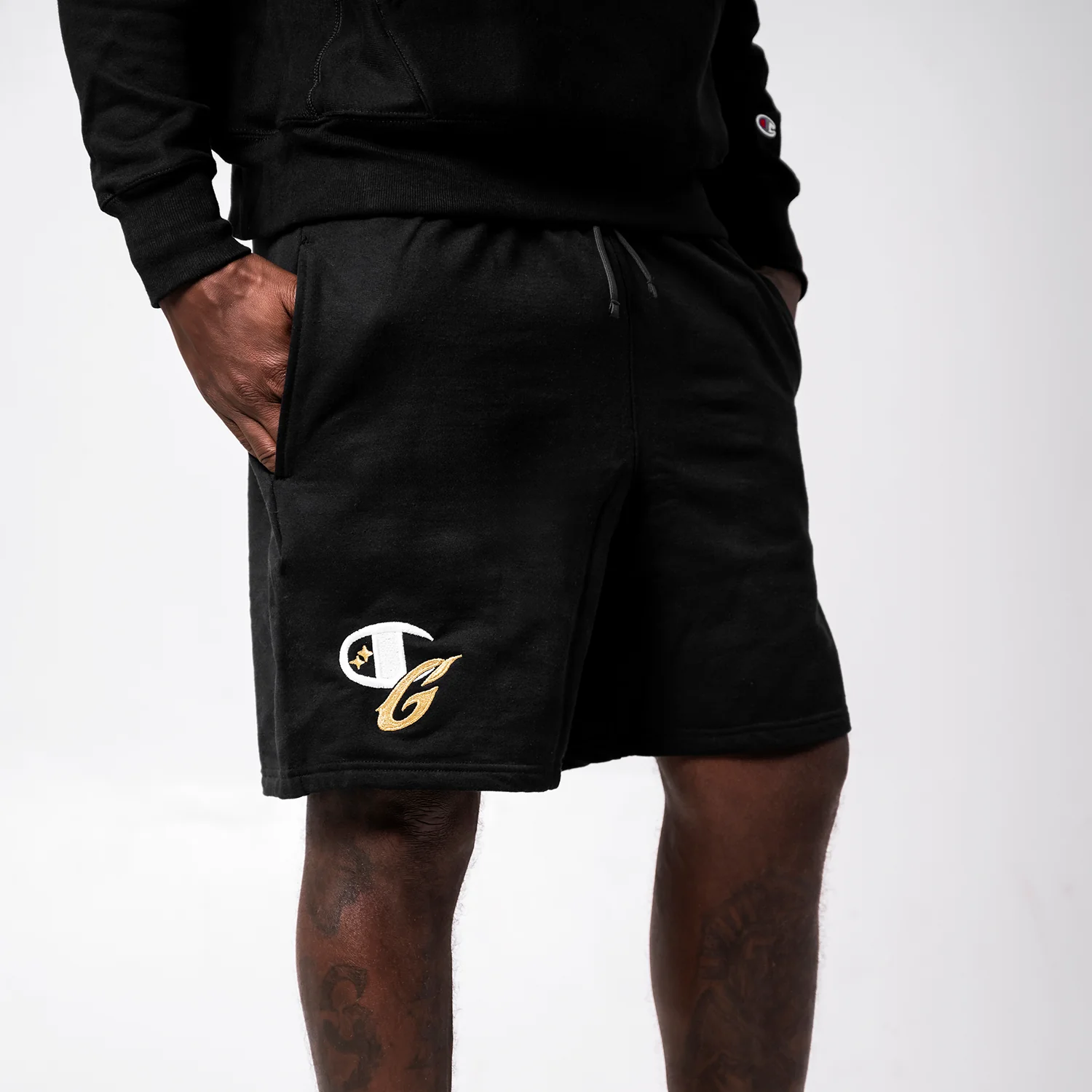 GLD X Champion Powerblend® Fleece Shorts