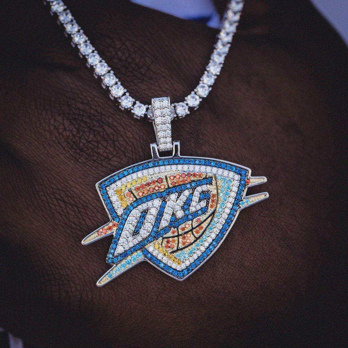 Oklahoma City Thunder Official NBA Logo Pendant