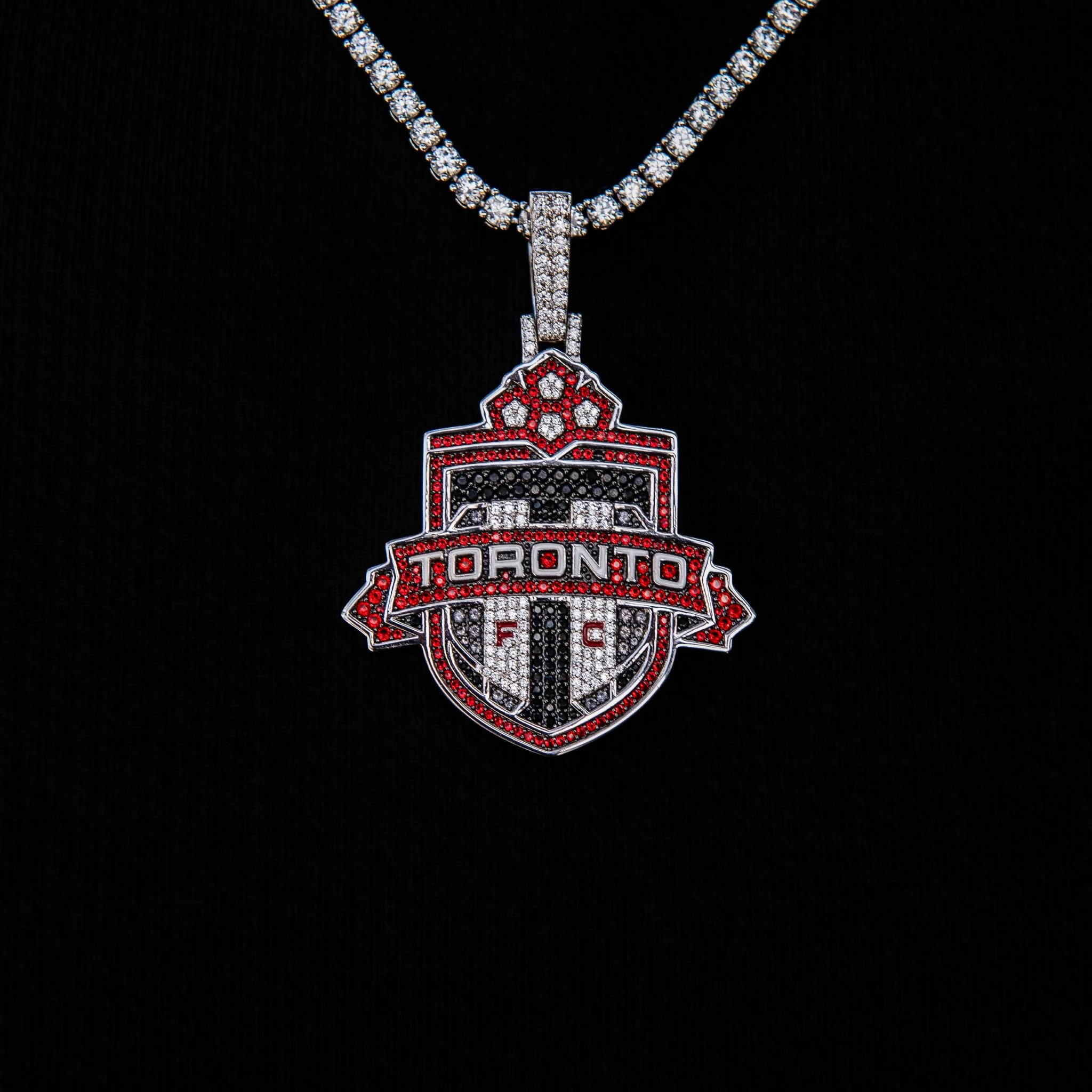 Toronto FC Official MLS Logo Pendant in White Gold