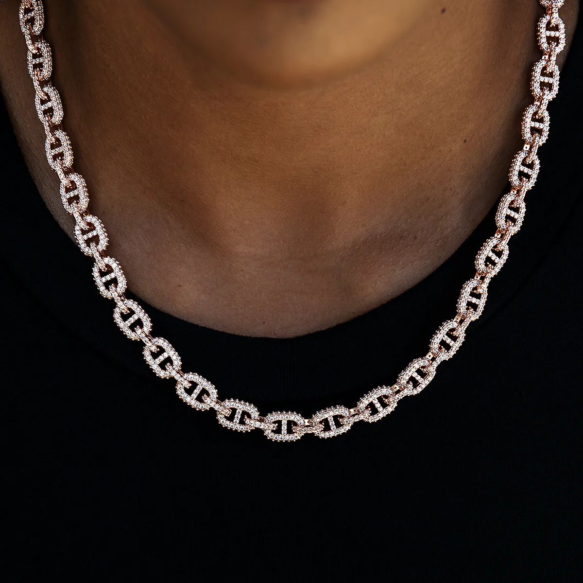 Micro Valentina Necklace in Rose Gold