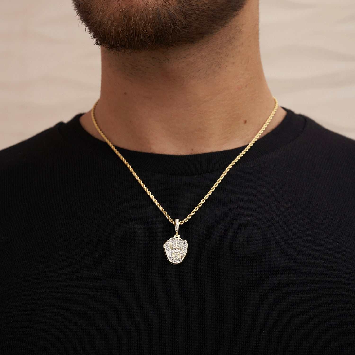 Milwaukee Brewers Official MLB Micro Logo Pendant