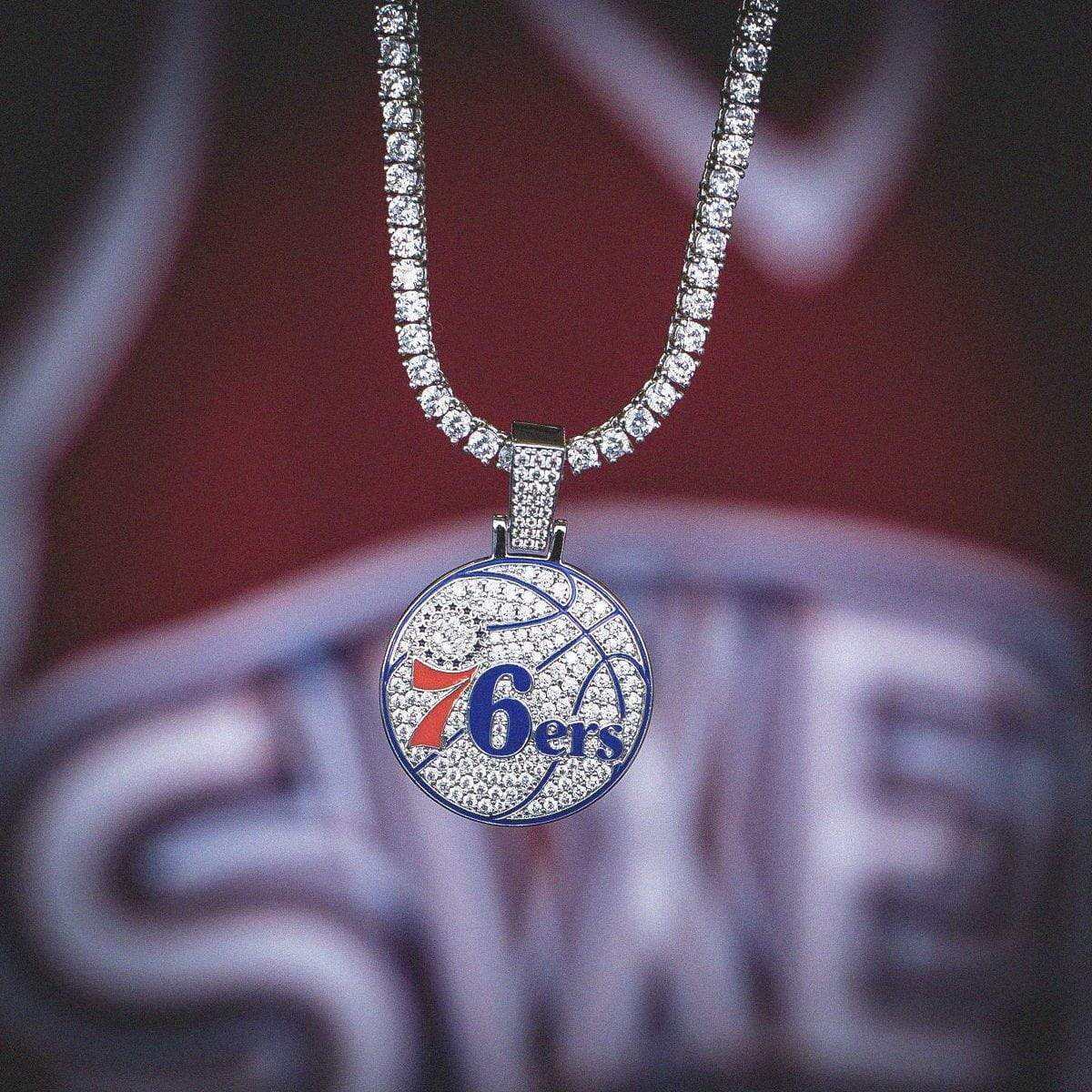 Philadelphia 76ers Official NBA Logo Pendant