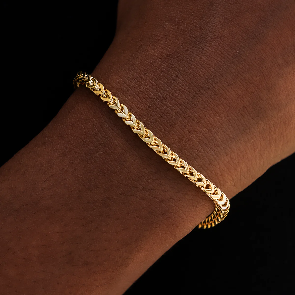 Franco Bracelet in Yellow Gold- 3mm