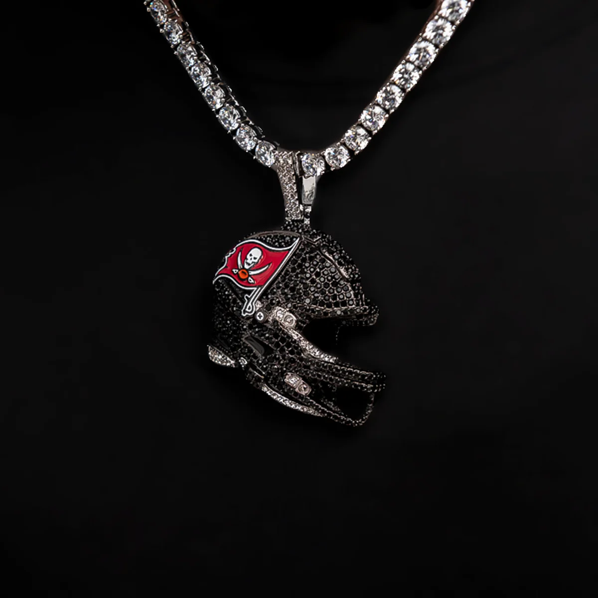 Official NFL 2025 Edition Tampa Bay Buccaneers Helmet Pendant