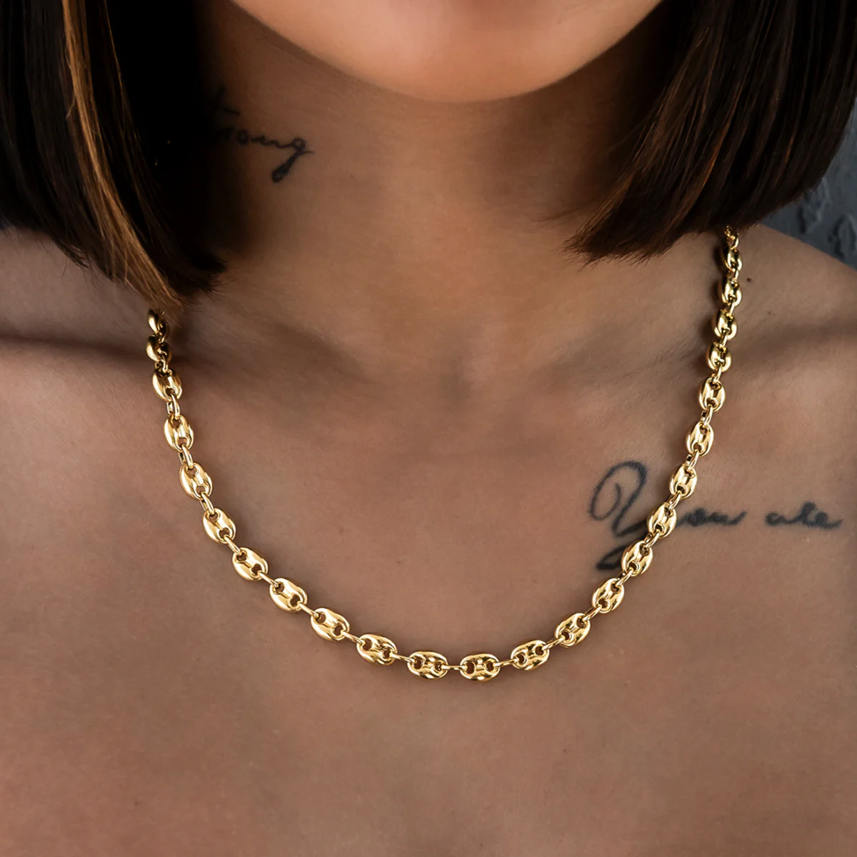 Valentina Necklace + Bracelet + Hoop Bundle in Yellow Gold