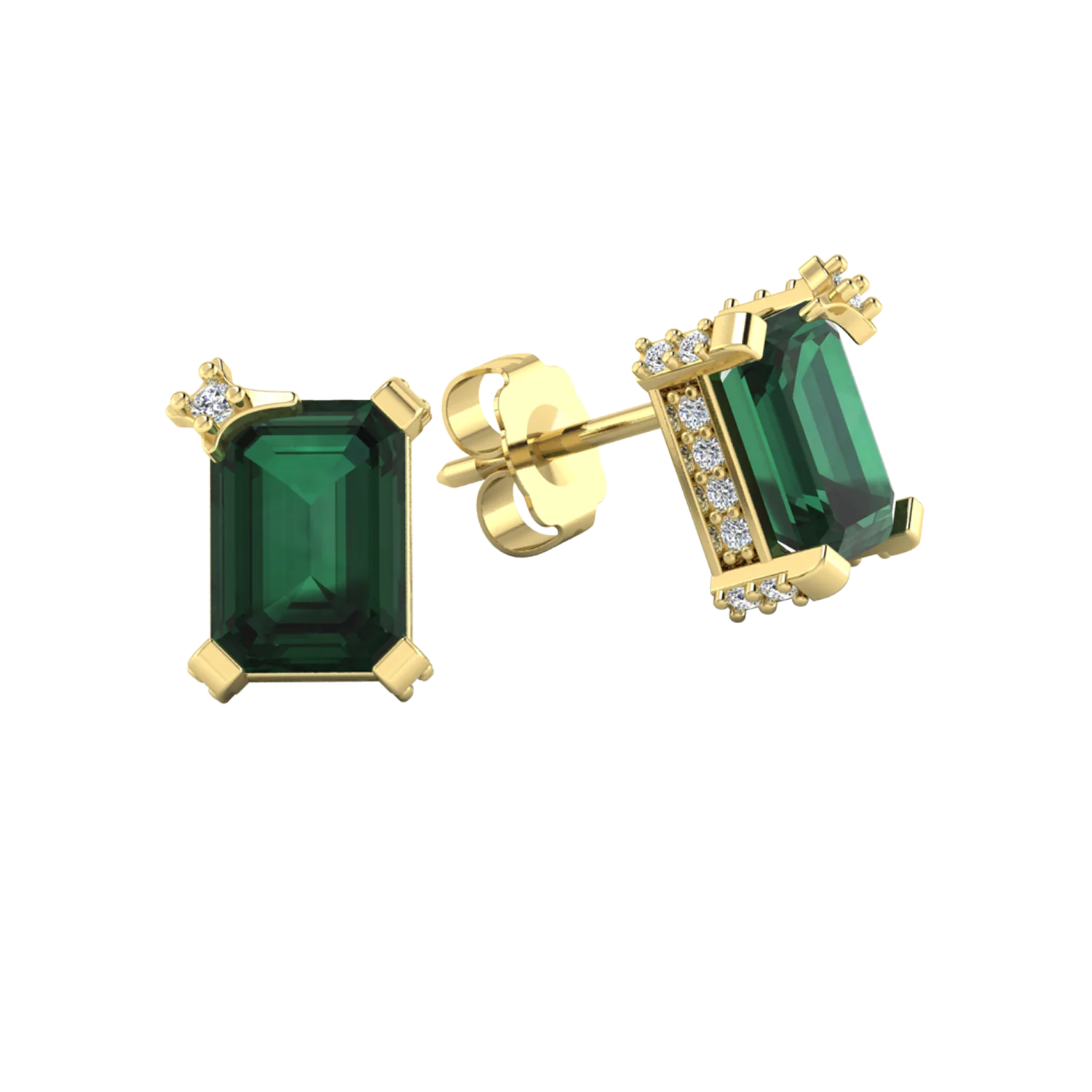 Birthstone Stud Earrings