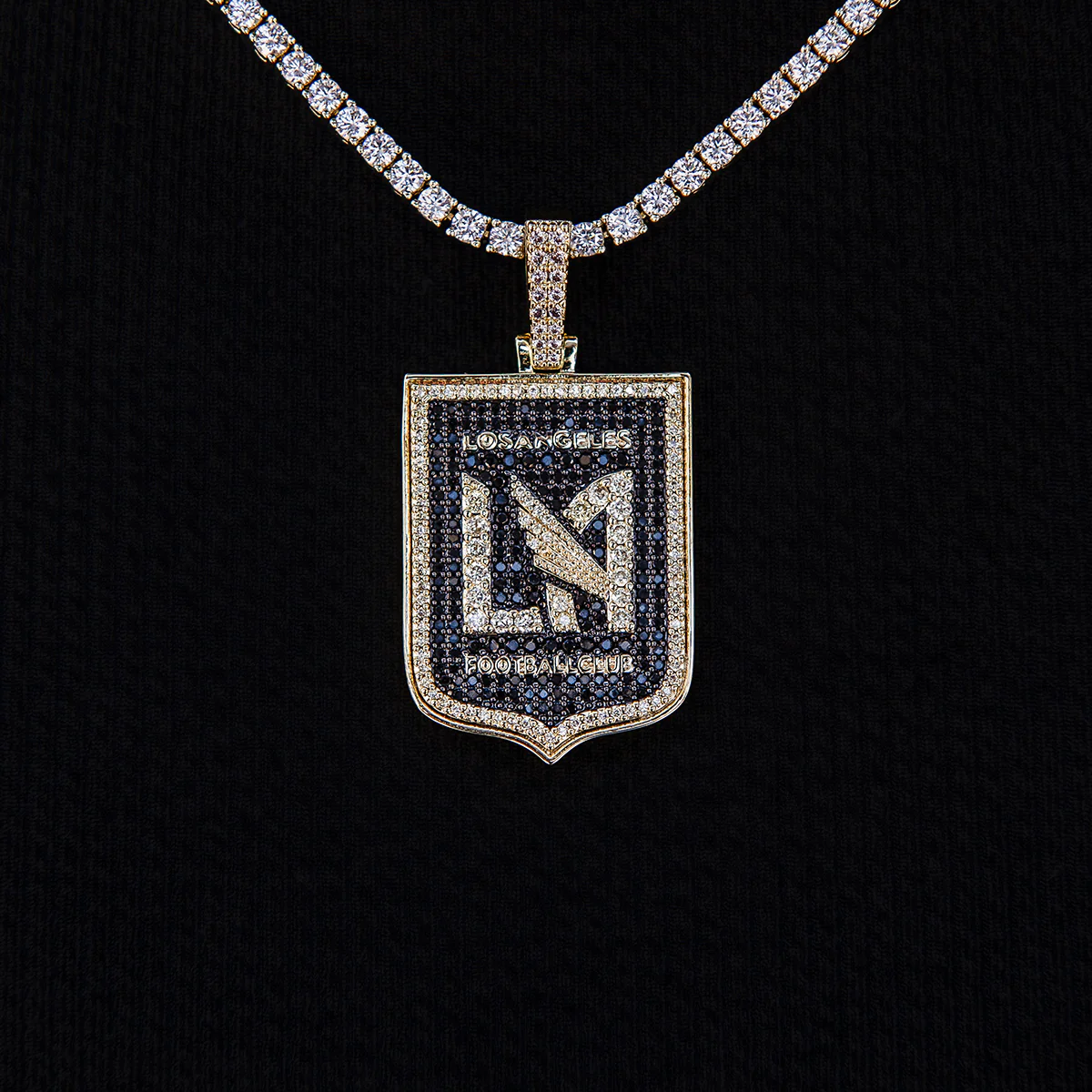 Los Angeles FC Official MLS Logo Pendant in Yellow Gold