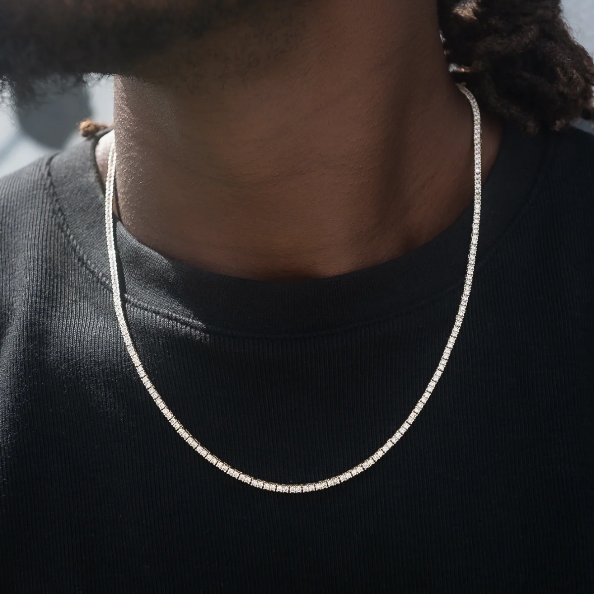 Diamond Tennis Chain + Bracelet Bundle in Yellow Gold- 2mm