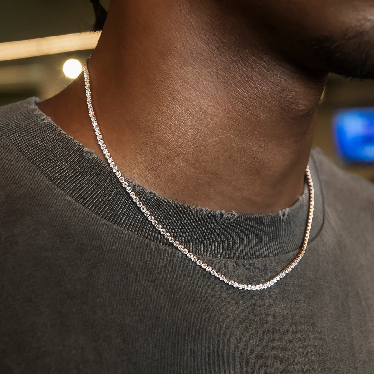 Micro Tennis Chain + Bracelet Bundle in Rose Gold