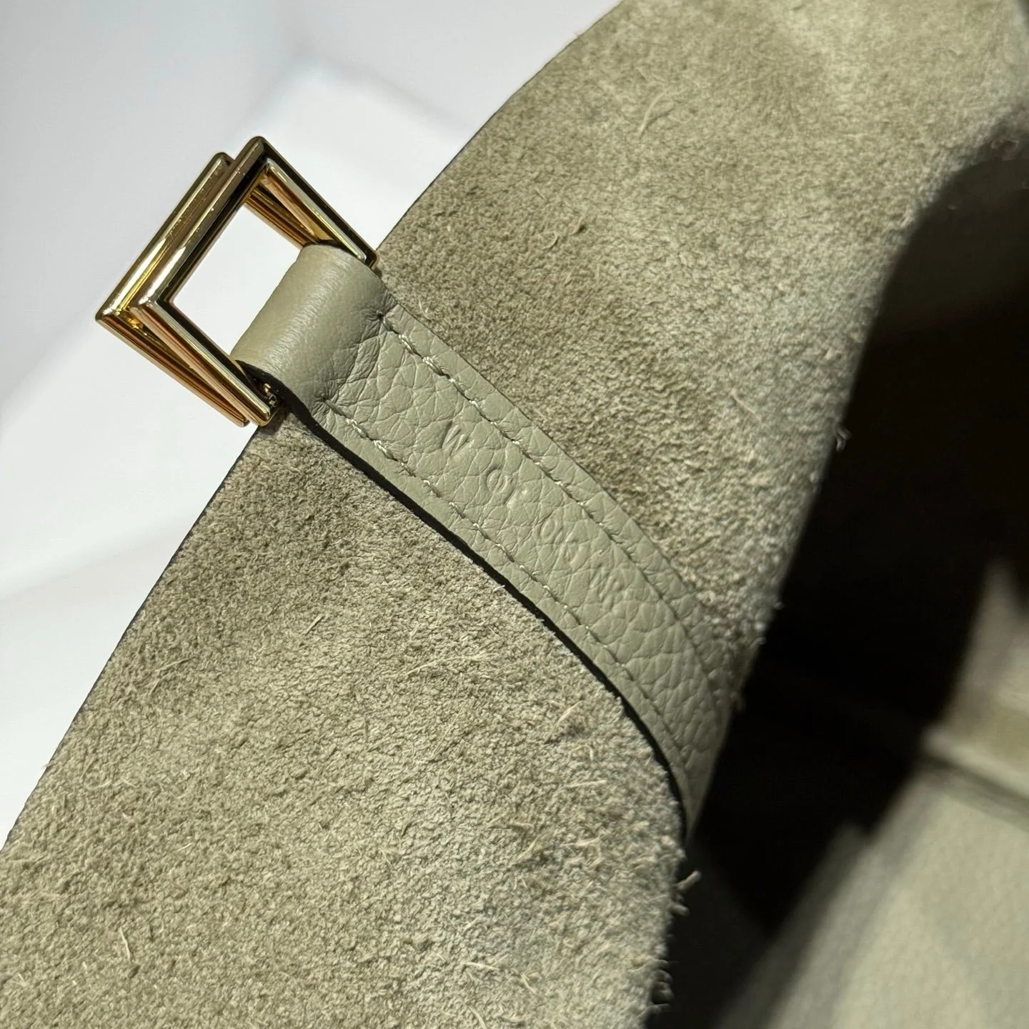 HERMES 25S PICOTIN LOCK 22 IN CROMWELL GRAY CALFSKIN GOLD HARDWARE
